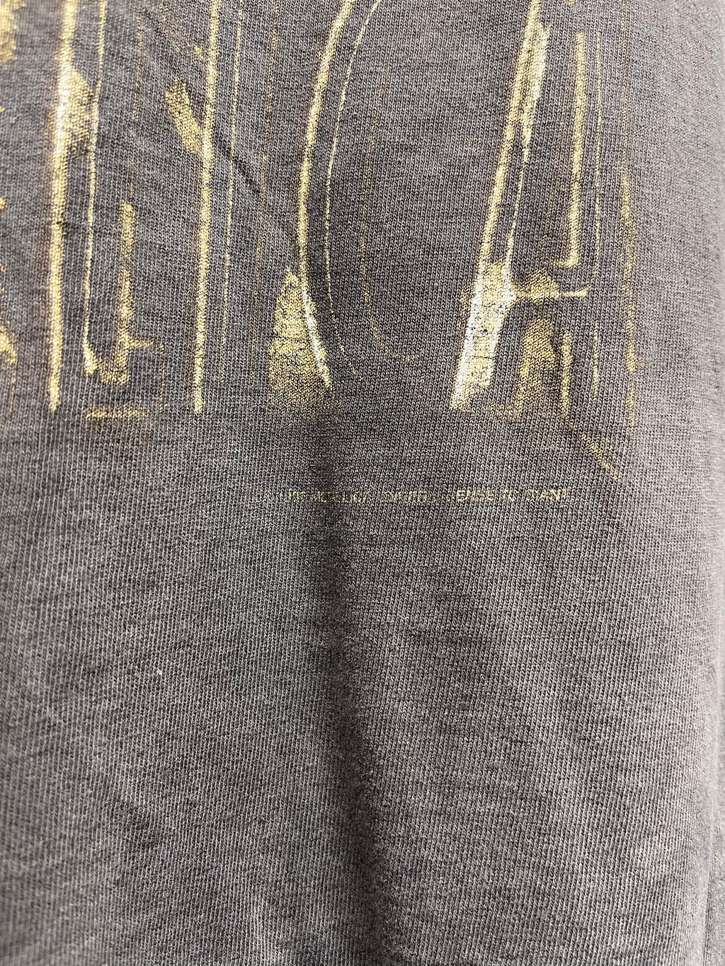 Vintage Metallica 1996 Black Distressed Thrashed Giant Band T-Shirt: XL