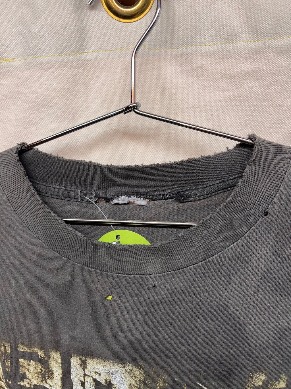 Vintage Metallica 1996 Black Distressed Thrashed Giant Band T-Shirt: XL