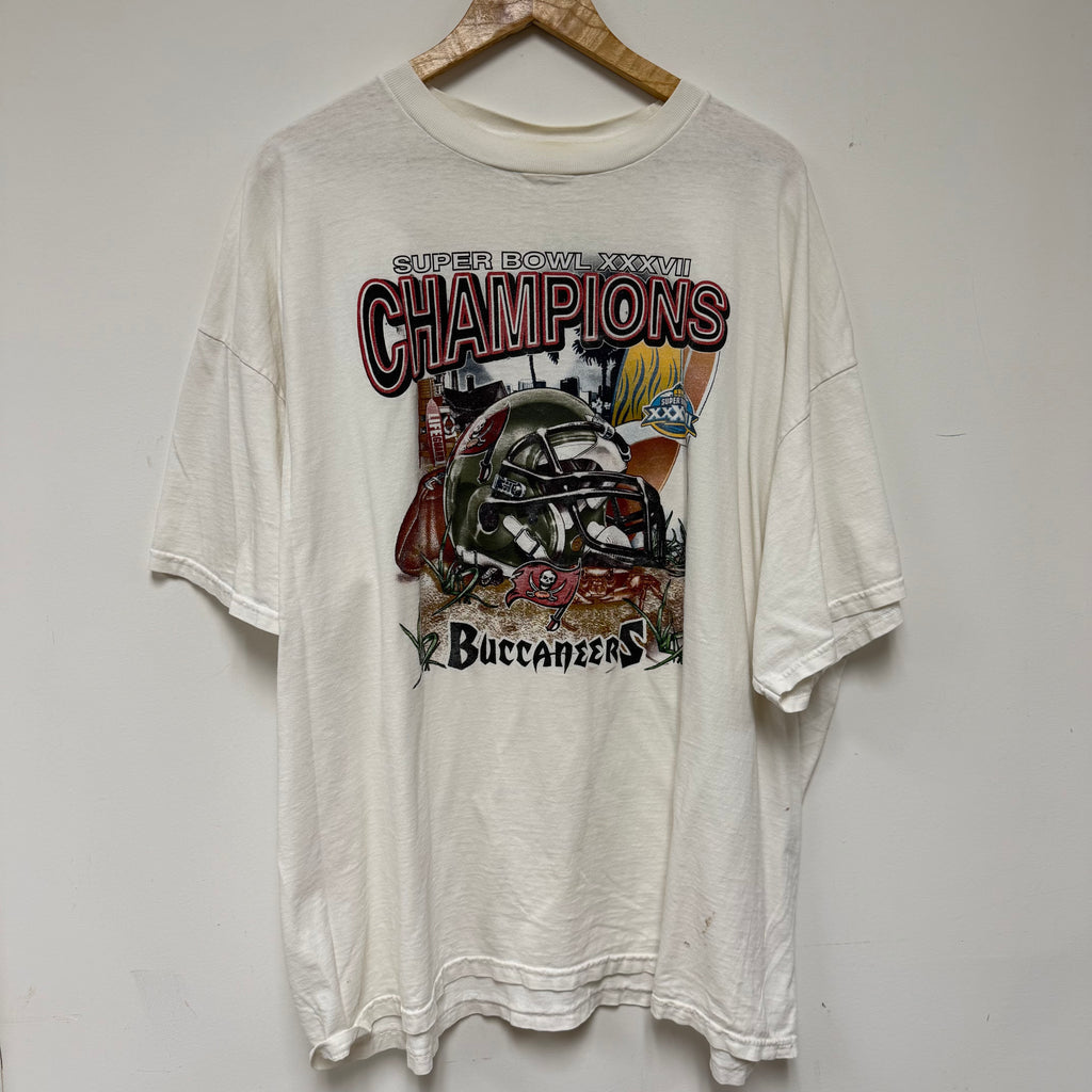 Vintage NFL Super Bowl XXVII Buccaneers Champions T-Shirt: XXL