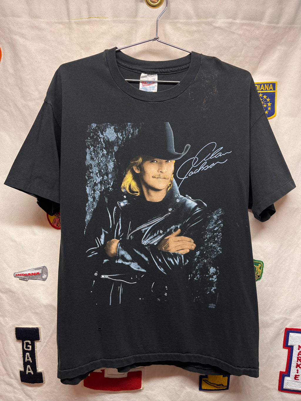 Vintage Alan Jackson 1994 Winterland Country Music Black T-Shirt: XL