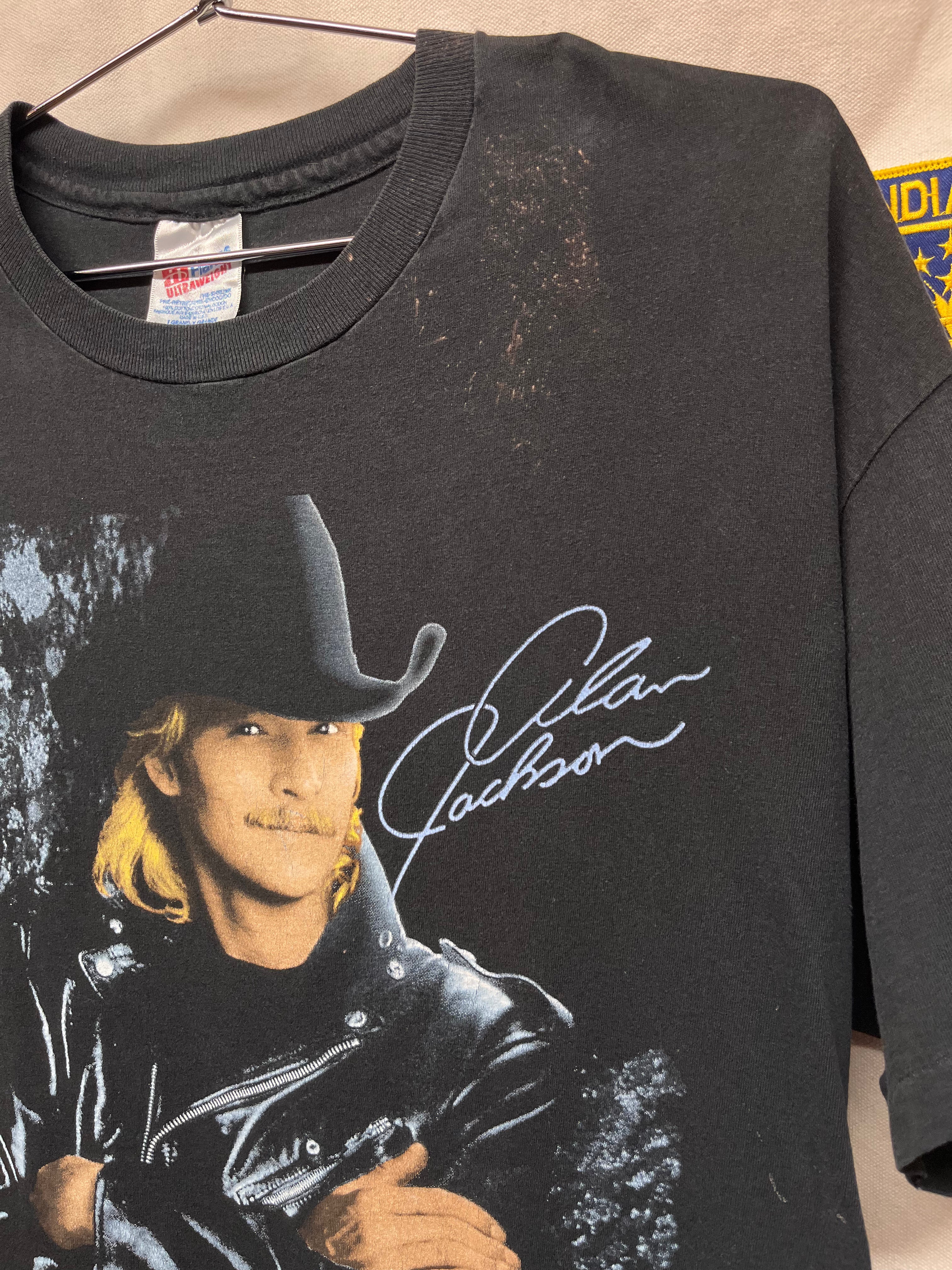 Vintage Alan Jackson 1994 Winterland Country Music Black T-Shirt: XL