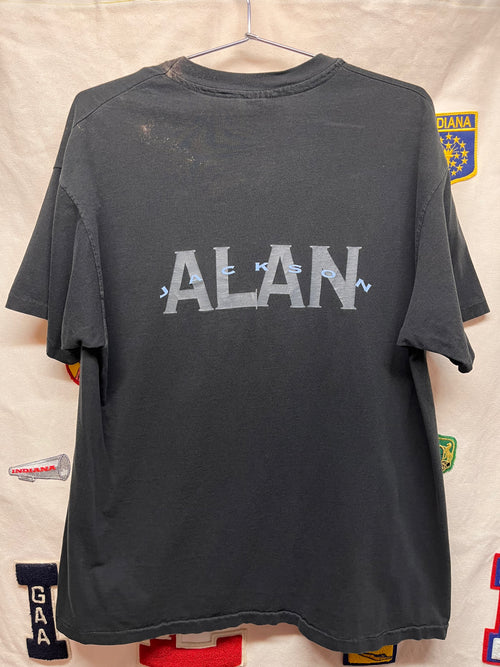 Vintage Alan Jackson 1994 Winterland Country Music Black T-Shirt: XL