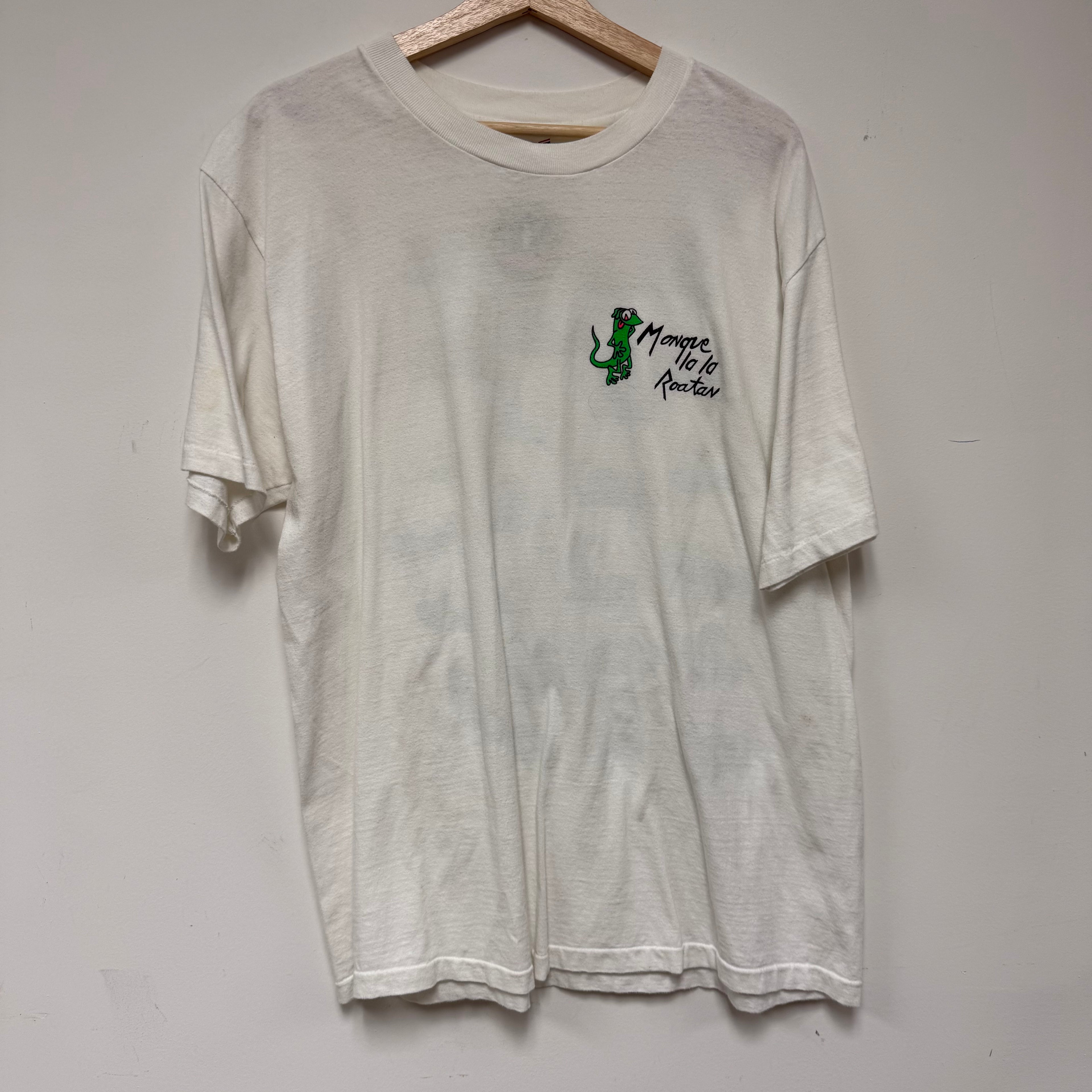 Vintage Monque La La Roatan Frog T-Shirt: XL