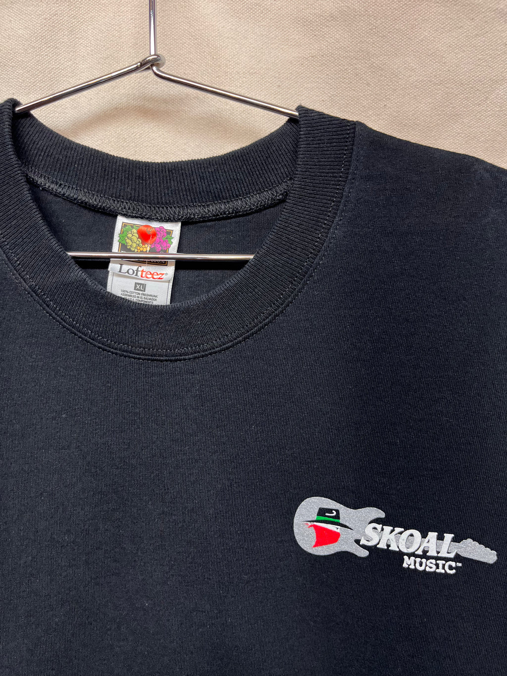 Vintage Skoal Chewing Tobacco Music Guitar Black Promo T-Shirt: XL