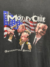 Load image into Gallery viewer, Vtg Motley Crue Generation Swine Black Band Cronies Black T-Shirt: XL
