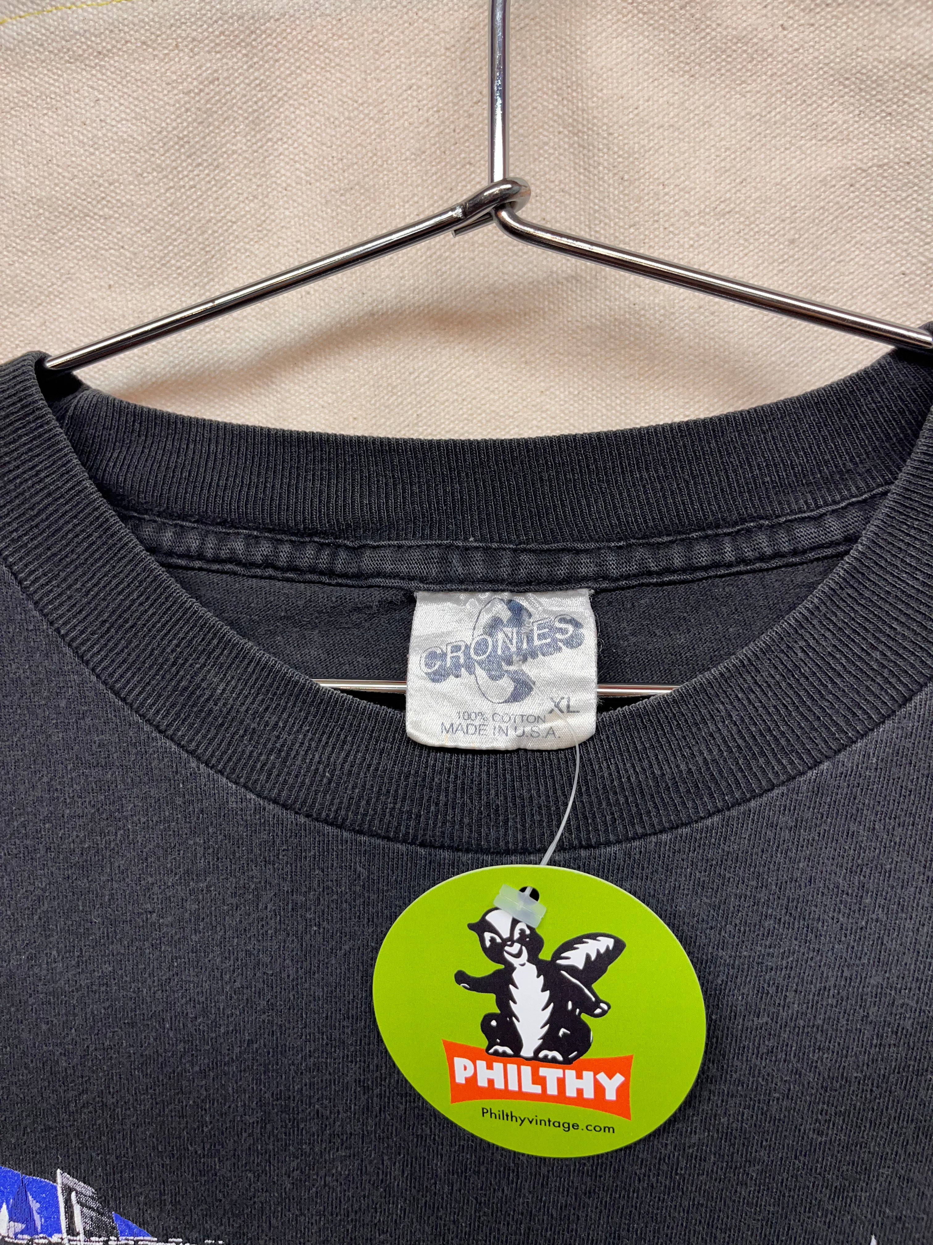 Vtg Motley Crue Generation Swine Black Band Cronies Black T-Shirt: XL