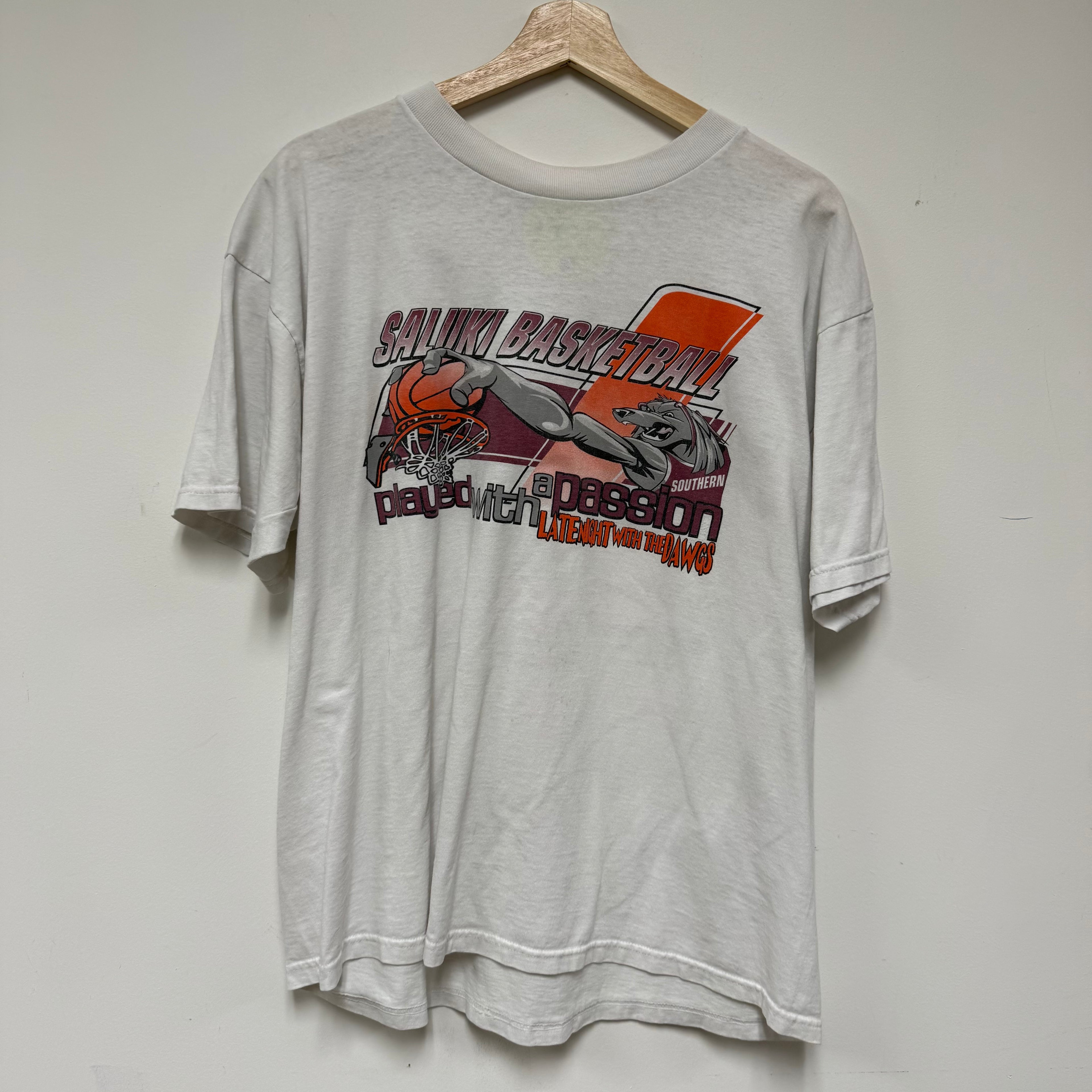 Vintage Saluki Basketball T-Shirt: L