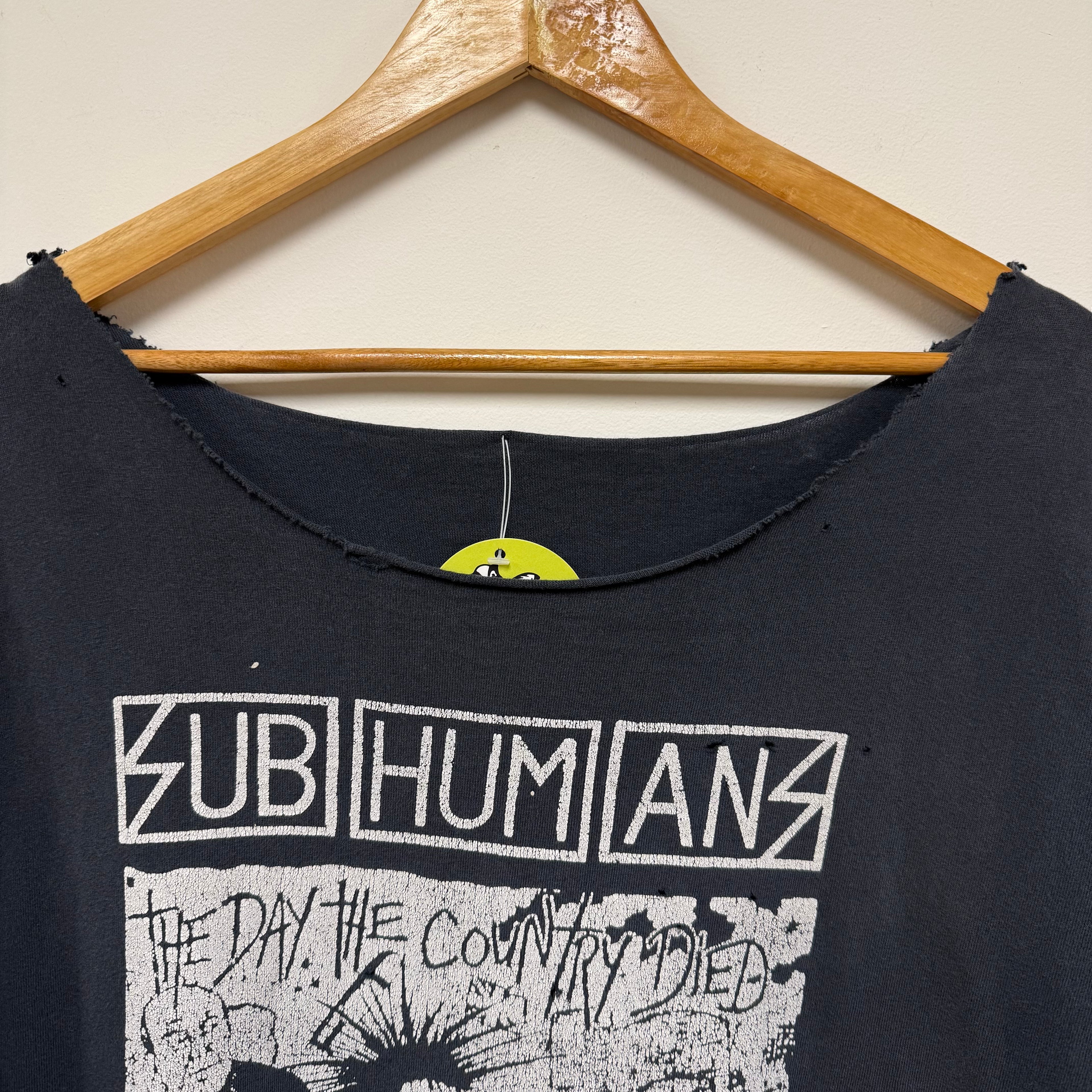 Vintage Subhumans 'The Day The Country Died' Cropped Shirt: XL