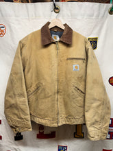 Load image into Gallery viewer, Vintage Carhartt Detroit Tan Duck Canvas Blanket Lined Zip Up Jacket: Large (44)
