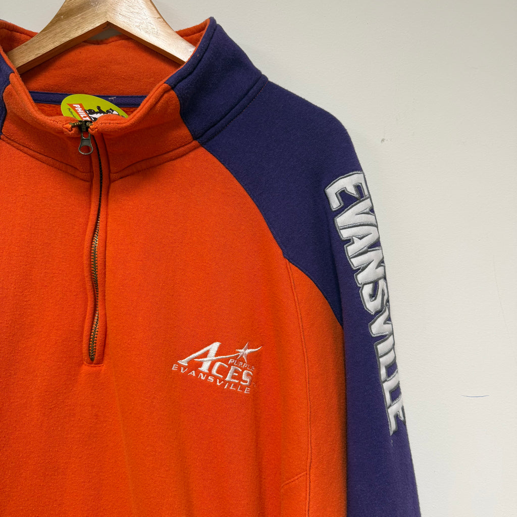 Vintage UE Purple Aces Quarter-Zip Fleece: XXL