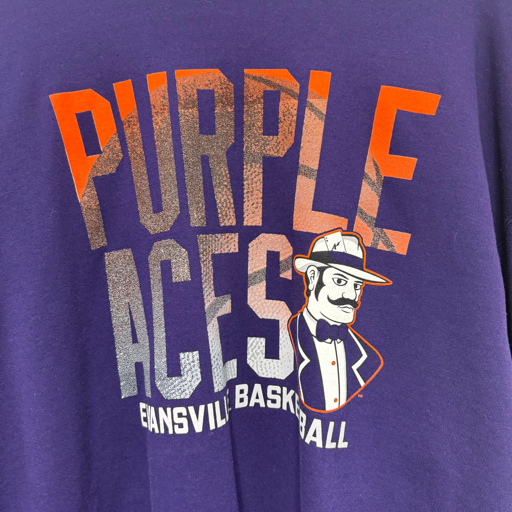 Vintage UE Purple Aces Basketball Crewneck: XXL