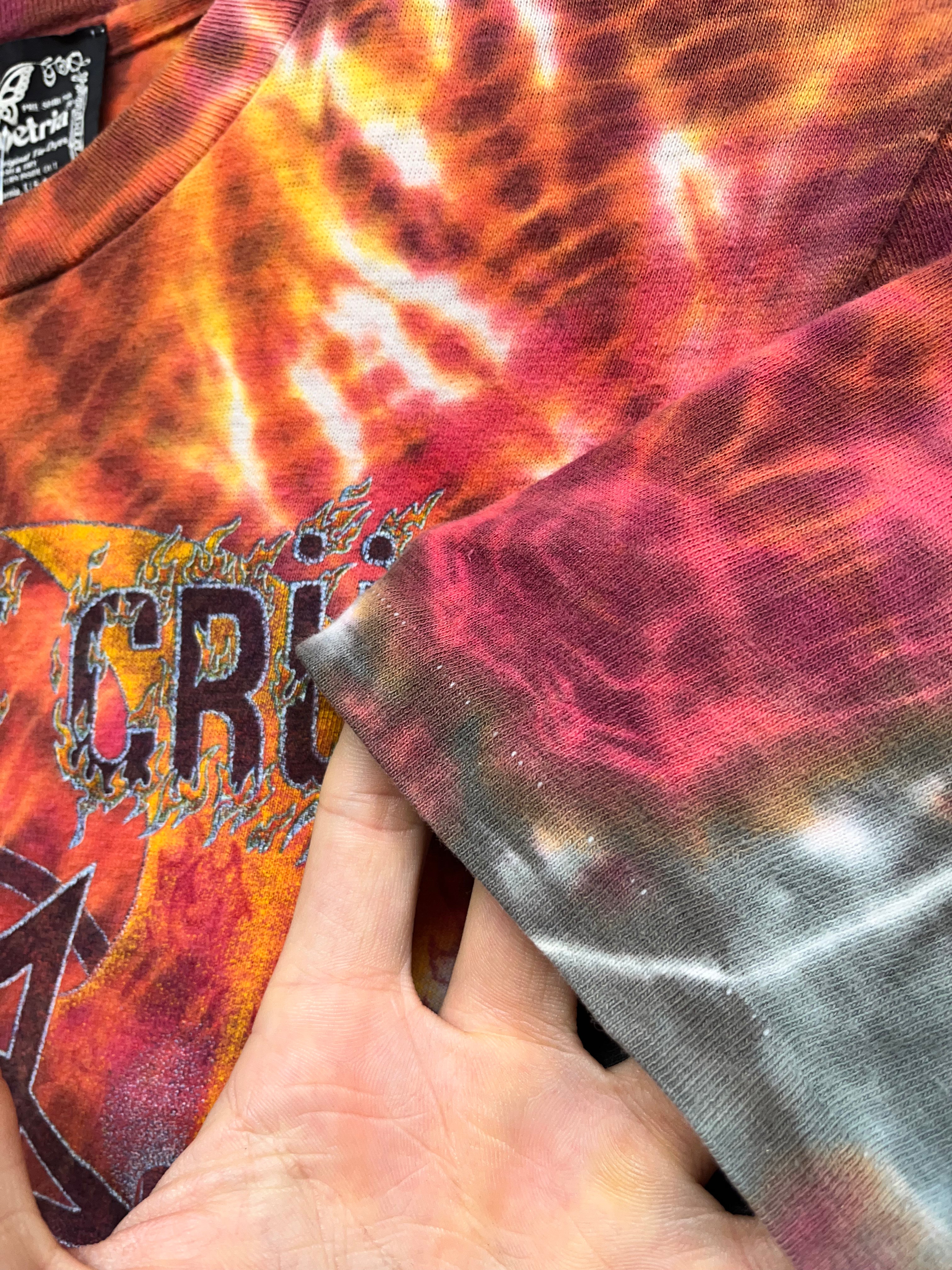 Vintage Motley Crue Symmetria USA 80's Tie-Dye T-Shirt: Small