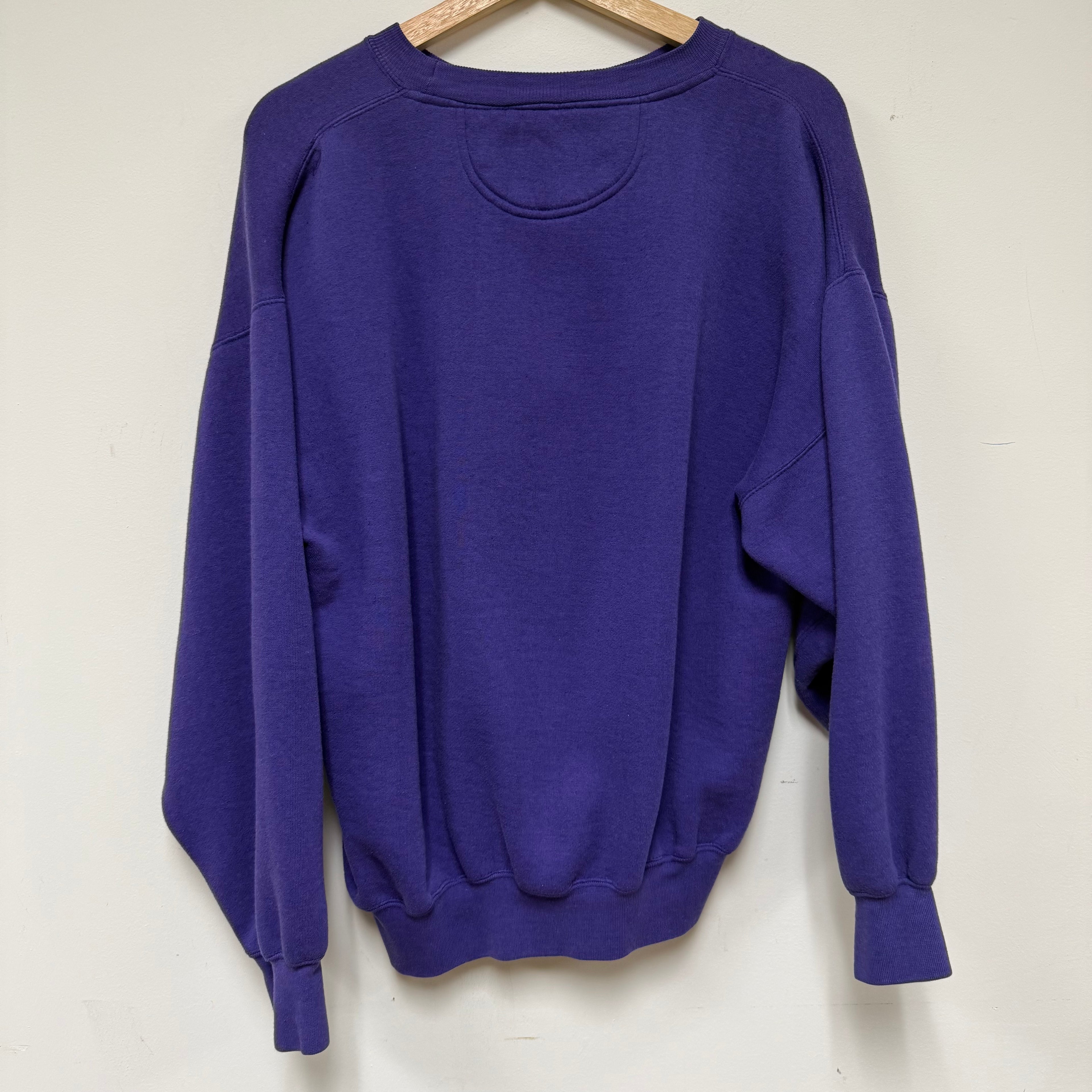 Vintage UE Purple Aces Embroidered Crewneck: L