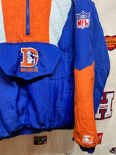 Load image into Gallery viewer, Vintage Denver Broncos 80&#39;s Starter Half-Zip Puffer Coat Jacket: Large
