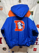 Load image into Gallery viewer, Vintage Denver Broncos 80&#39;s Starter Half-Zip Puffer Coat Jacket: Large
