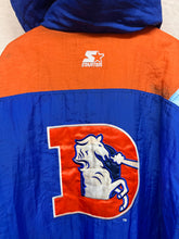 Load image into Gallery viewer, Vintage Denver Broncos 80&#39;s Starter Half-Zip Puffer Coat Jacket: Large
