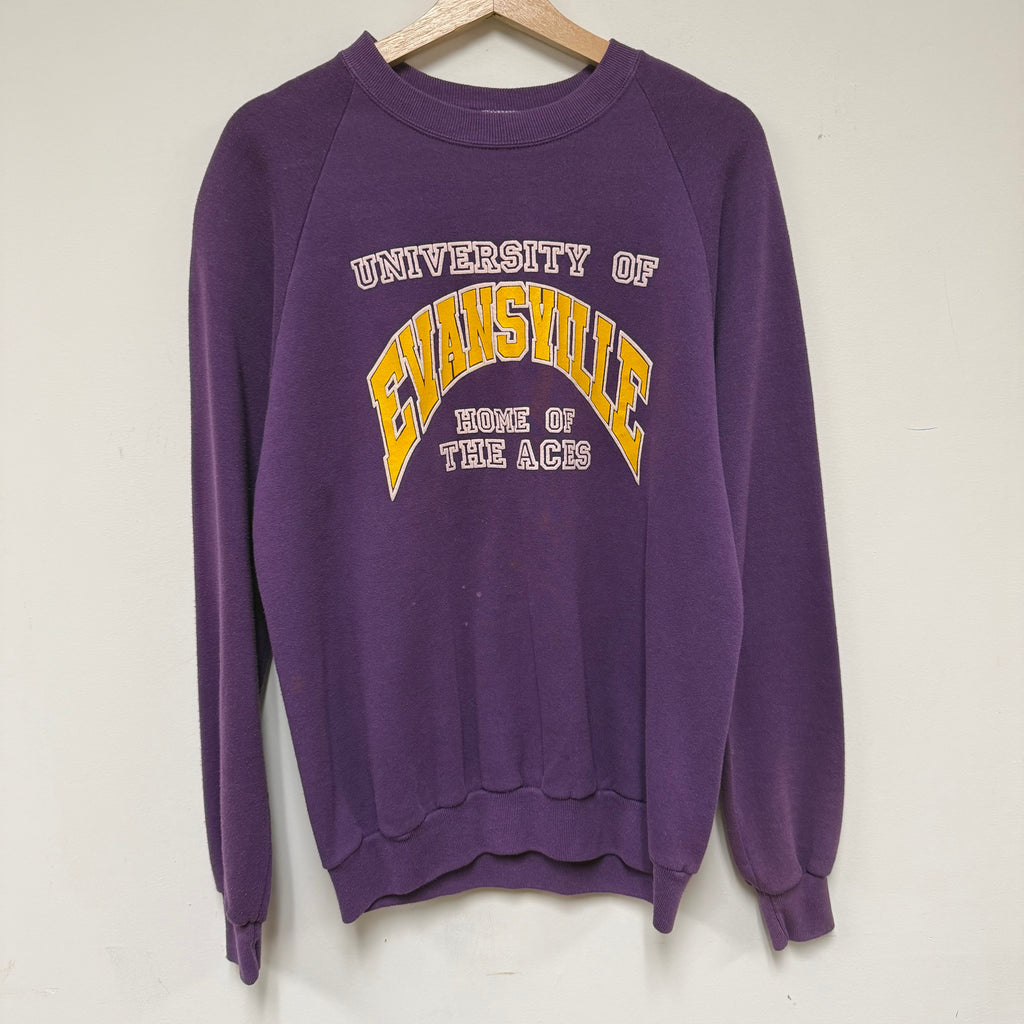 Vintage University of Evansville Aces Crewneck: L/XL