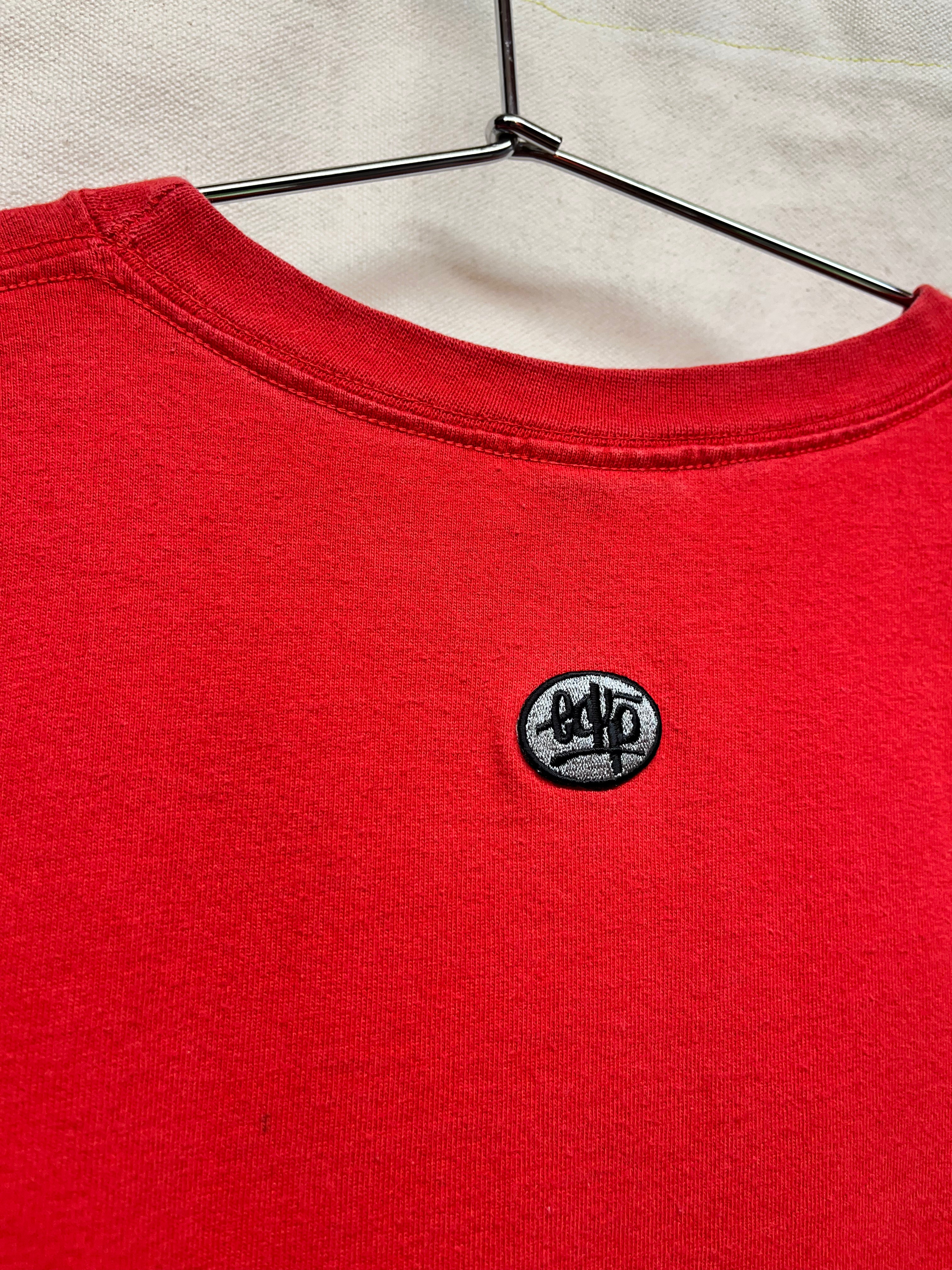 Vintage Marc Ecko Unlimited Y2K USA Longsleeve Red T-Shirt: Medium