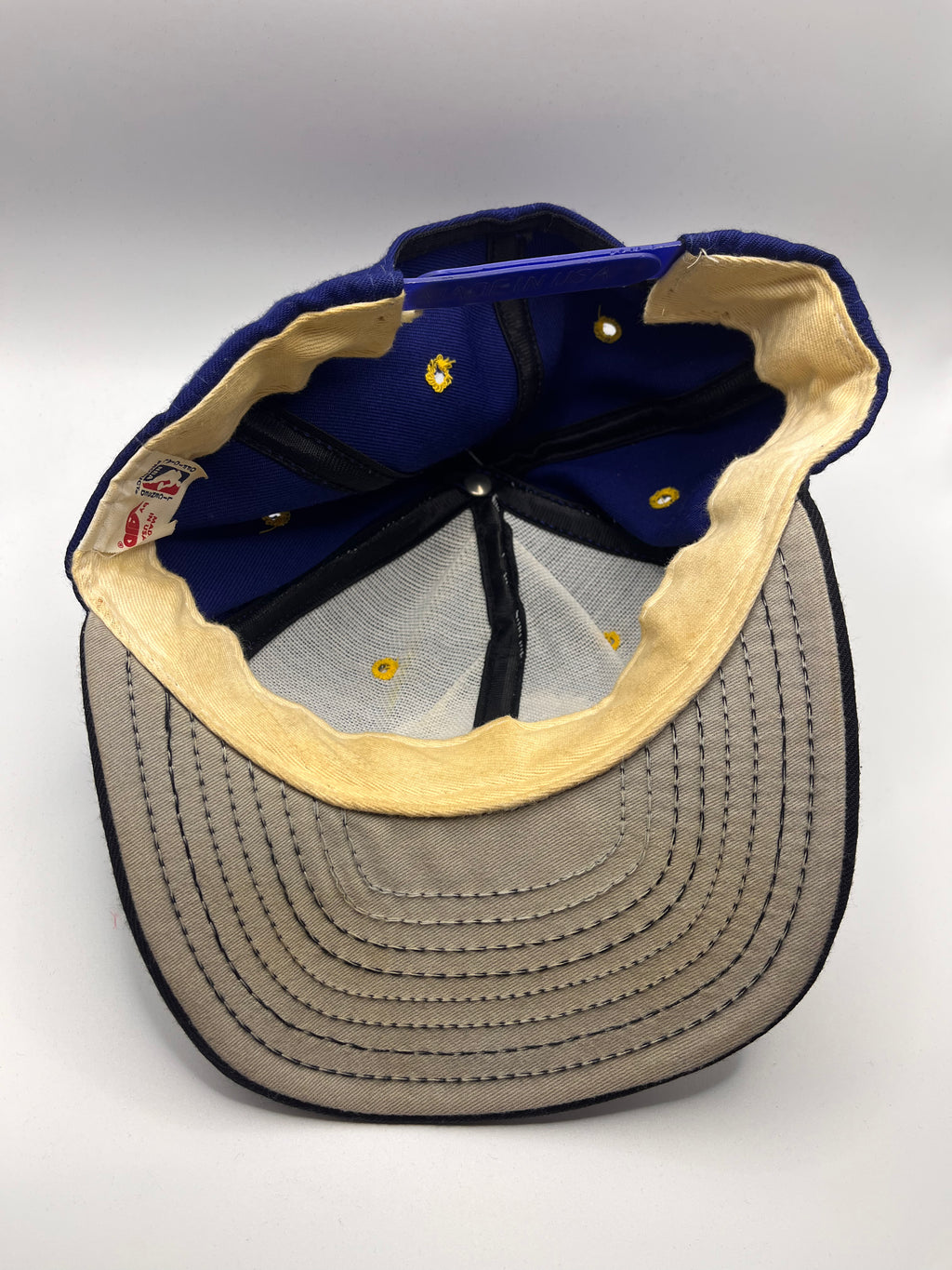 Vintage Golden State Warriors 90's NBA Blue AJD Snapback Hat