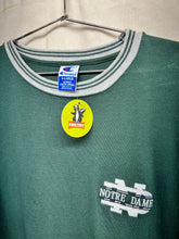 Load image into Gallery viewer, Vintage Notre Dame Fighting Irish Campion Green Ringer T-Shirt: XL
