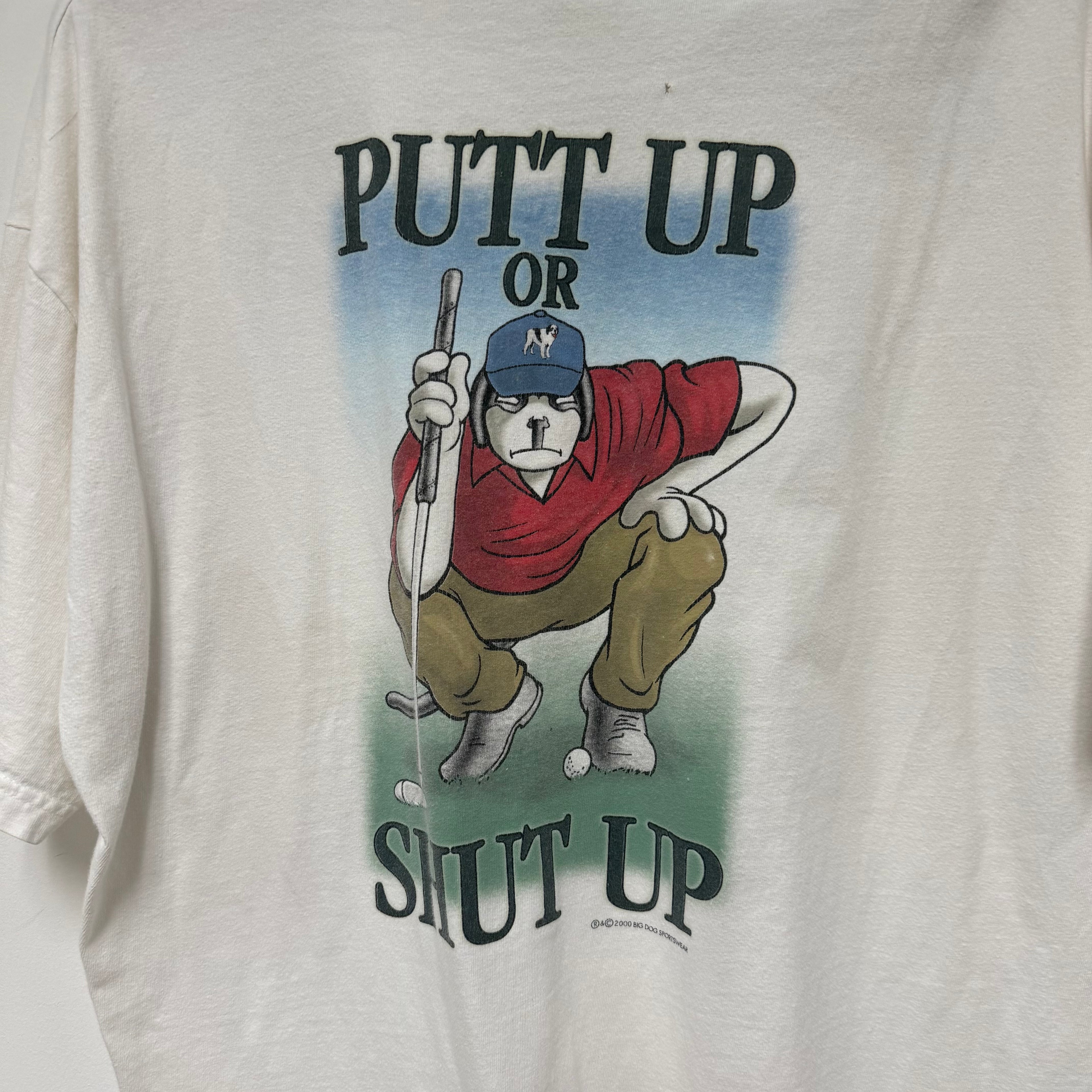 Vintage Big Dogs Golf Graphic T-Shirt: XL