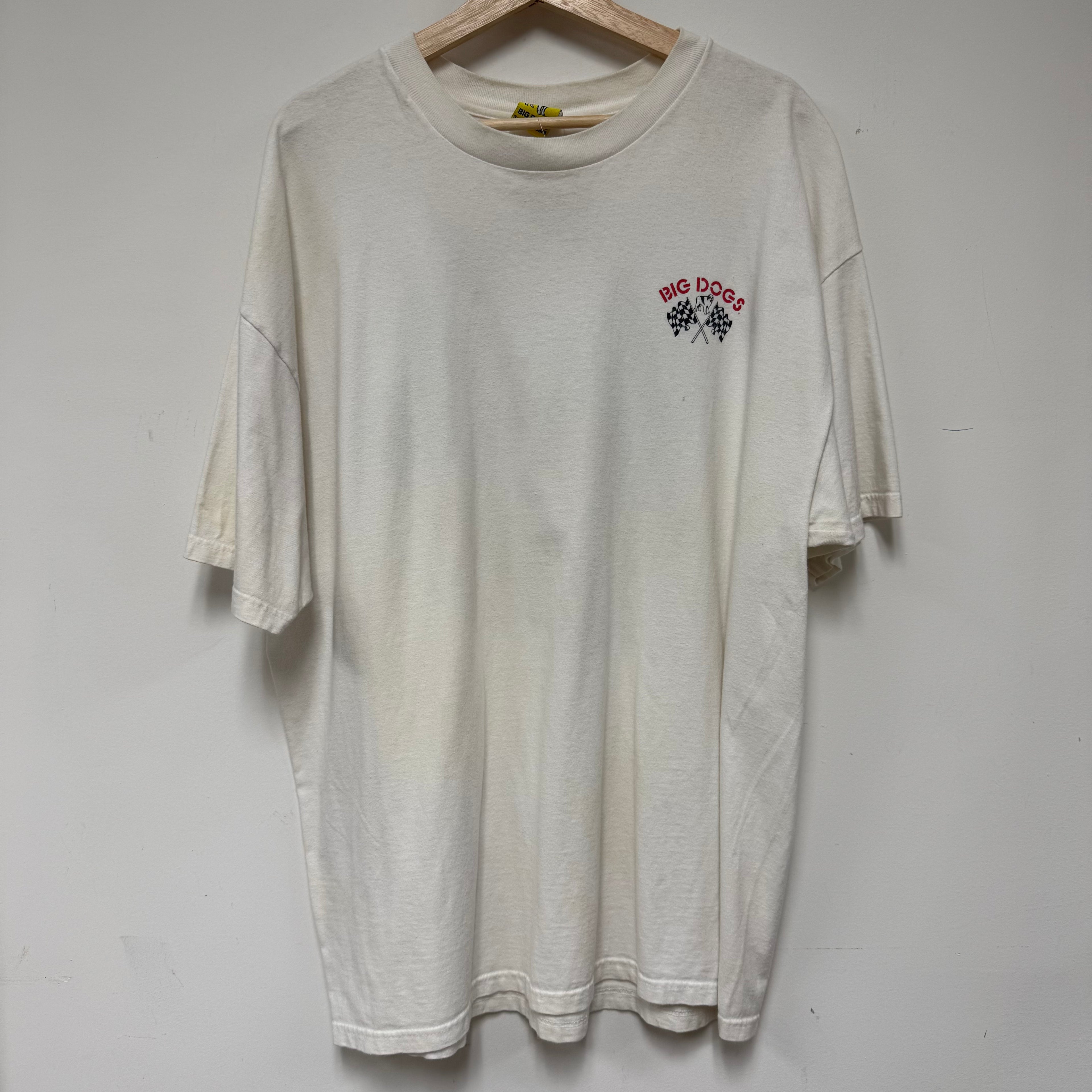 Vintage Big Dogs Raceway Graphic T-Shirt: XL