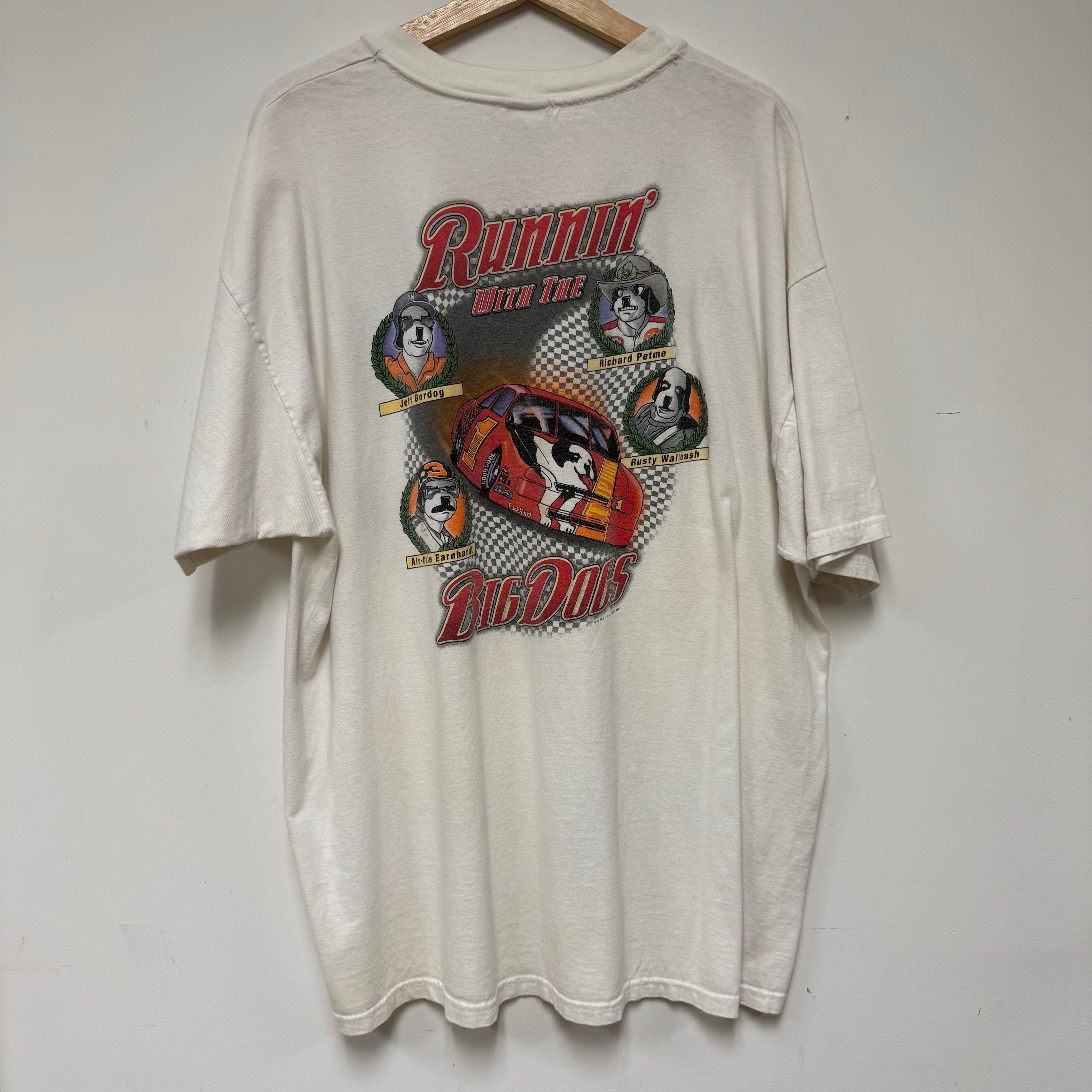 Vintage Big Dogs Raceway Graphic T-Shirt: XL