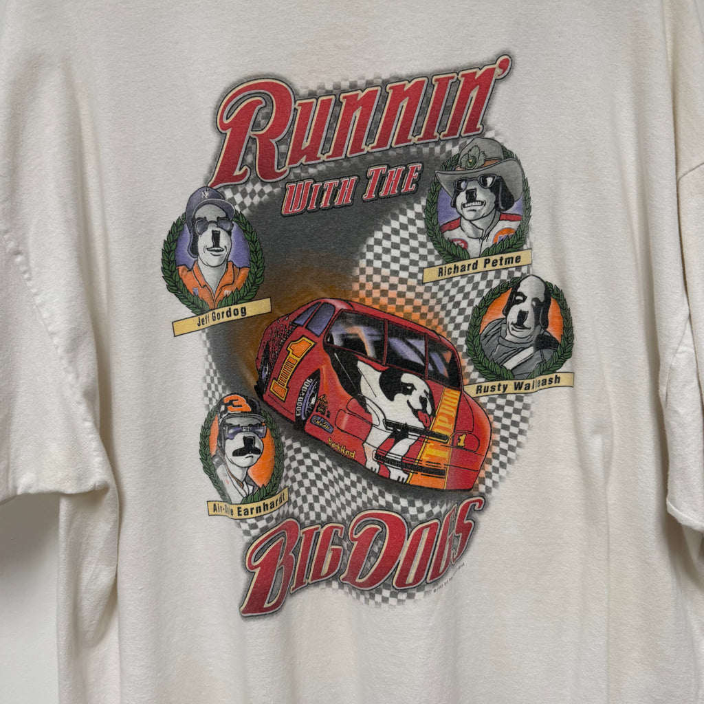 Vintage Big Dogs Raceway Graphic T-Shirt: XL