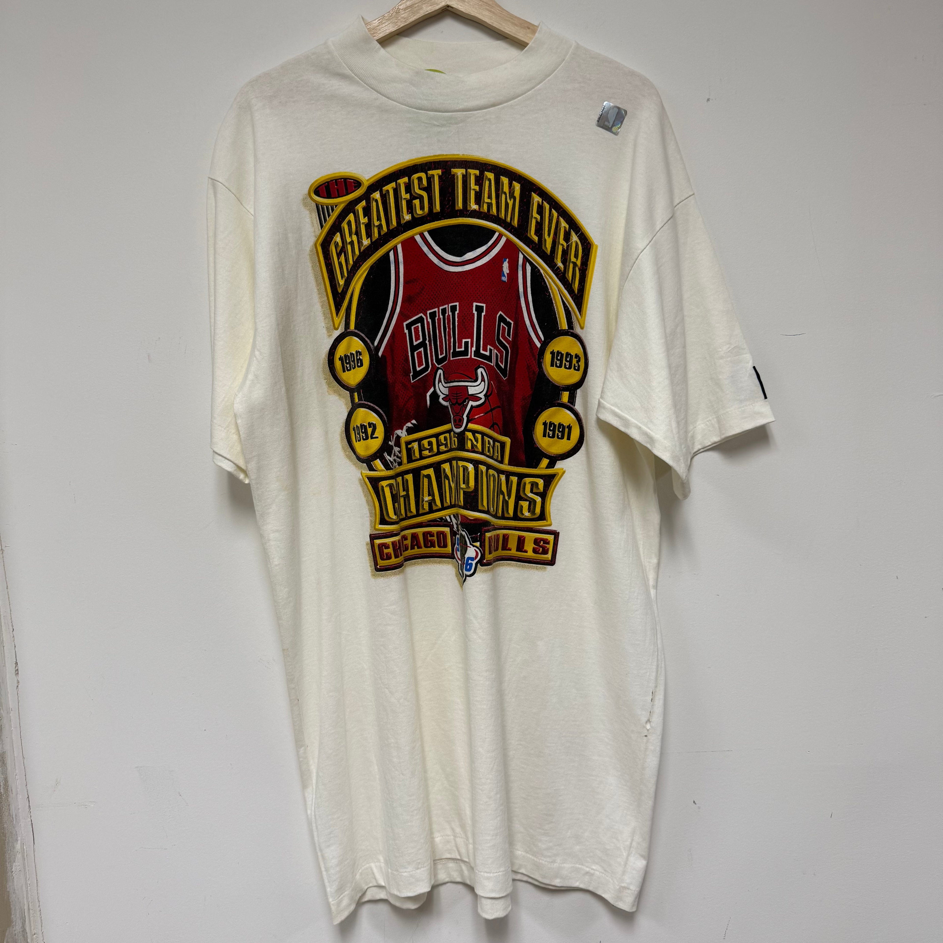 Vintage 1996 NBA Chicago Bulls Championship T-Shirt: M