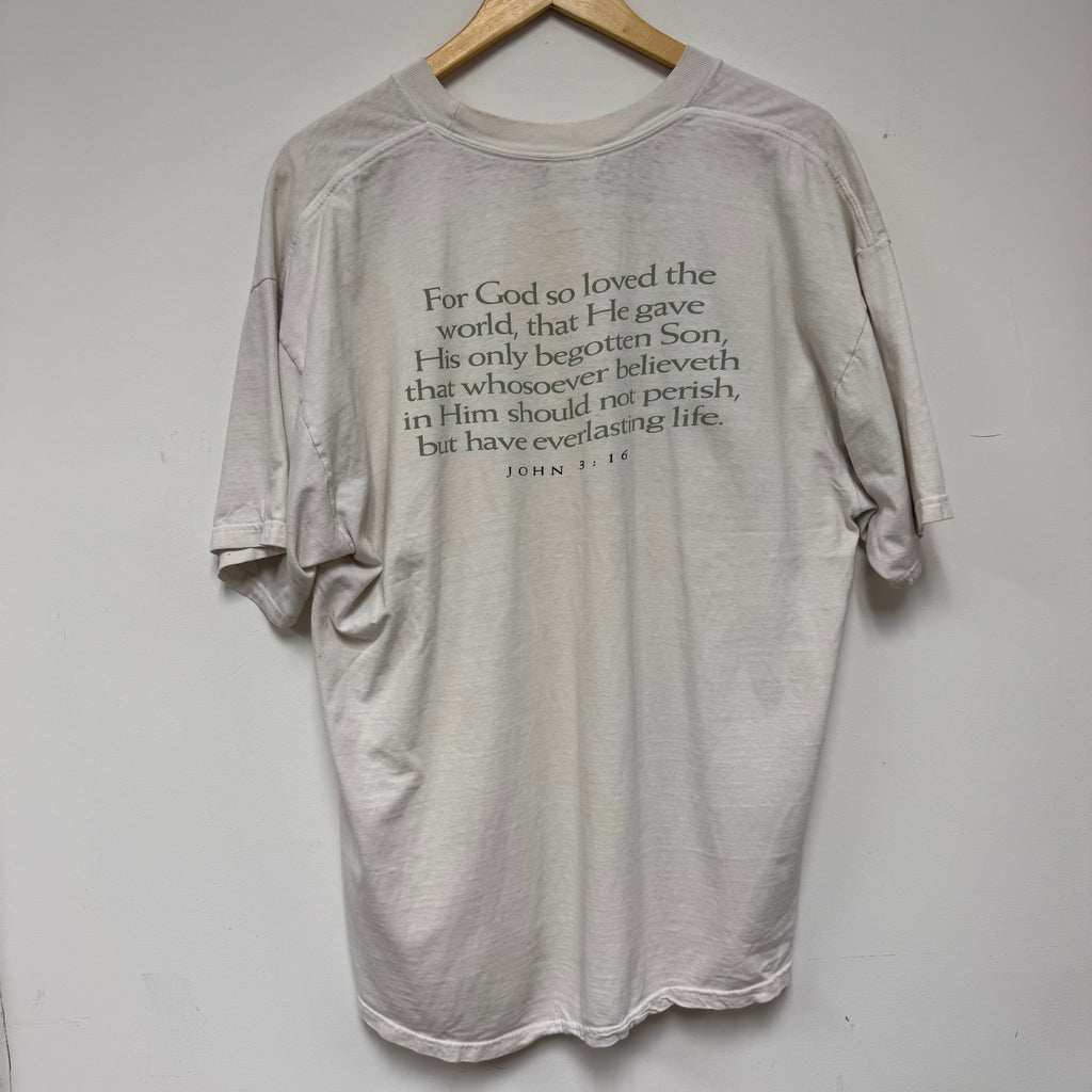 Vintage John 3:16 Christian T-Shirt: XL