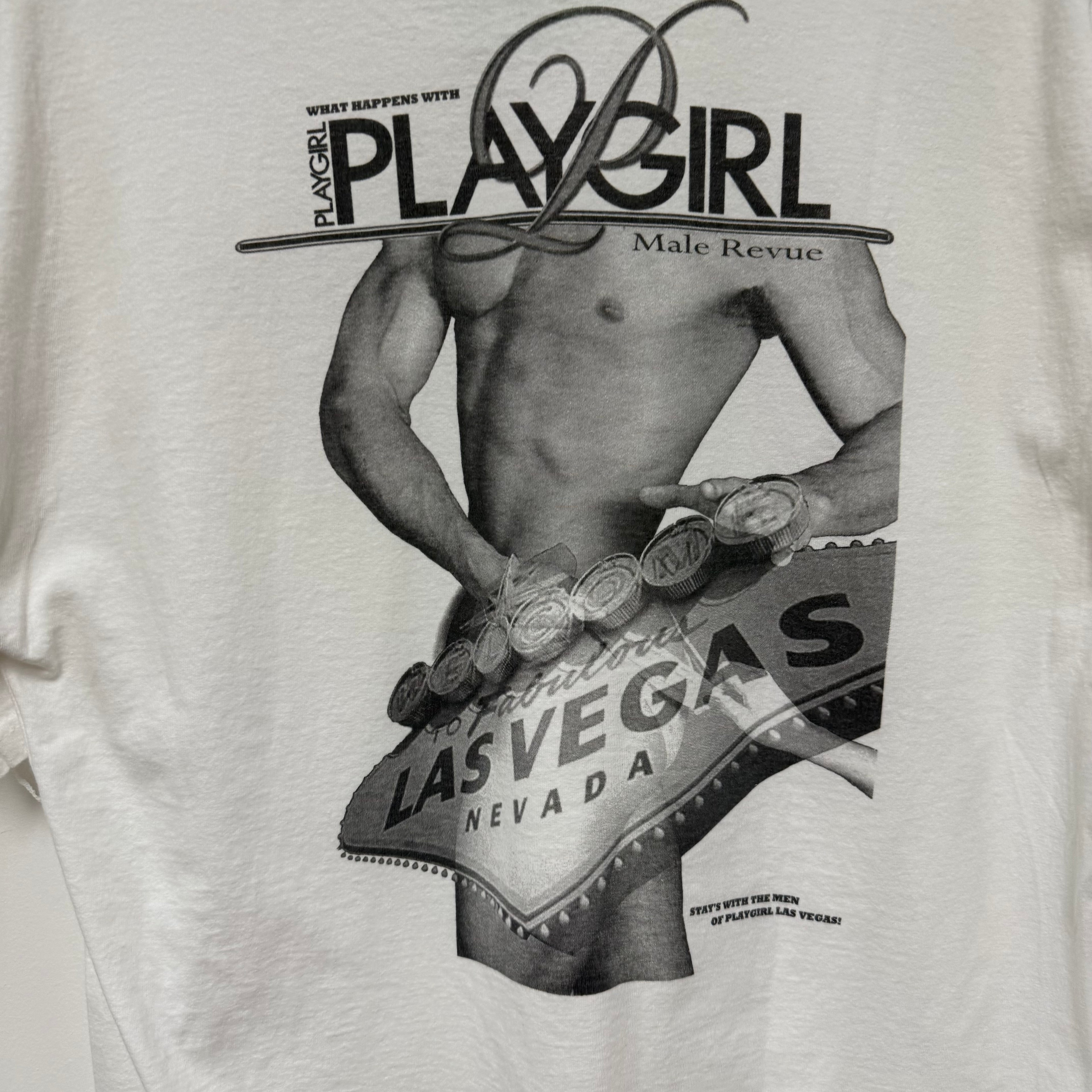 Vintage Playgirl Male Revue T-Shirt: XL