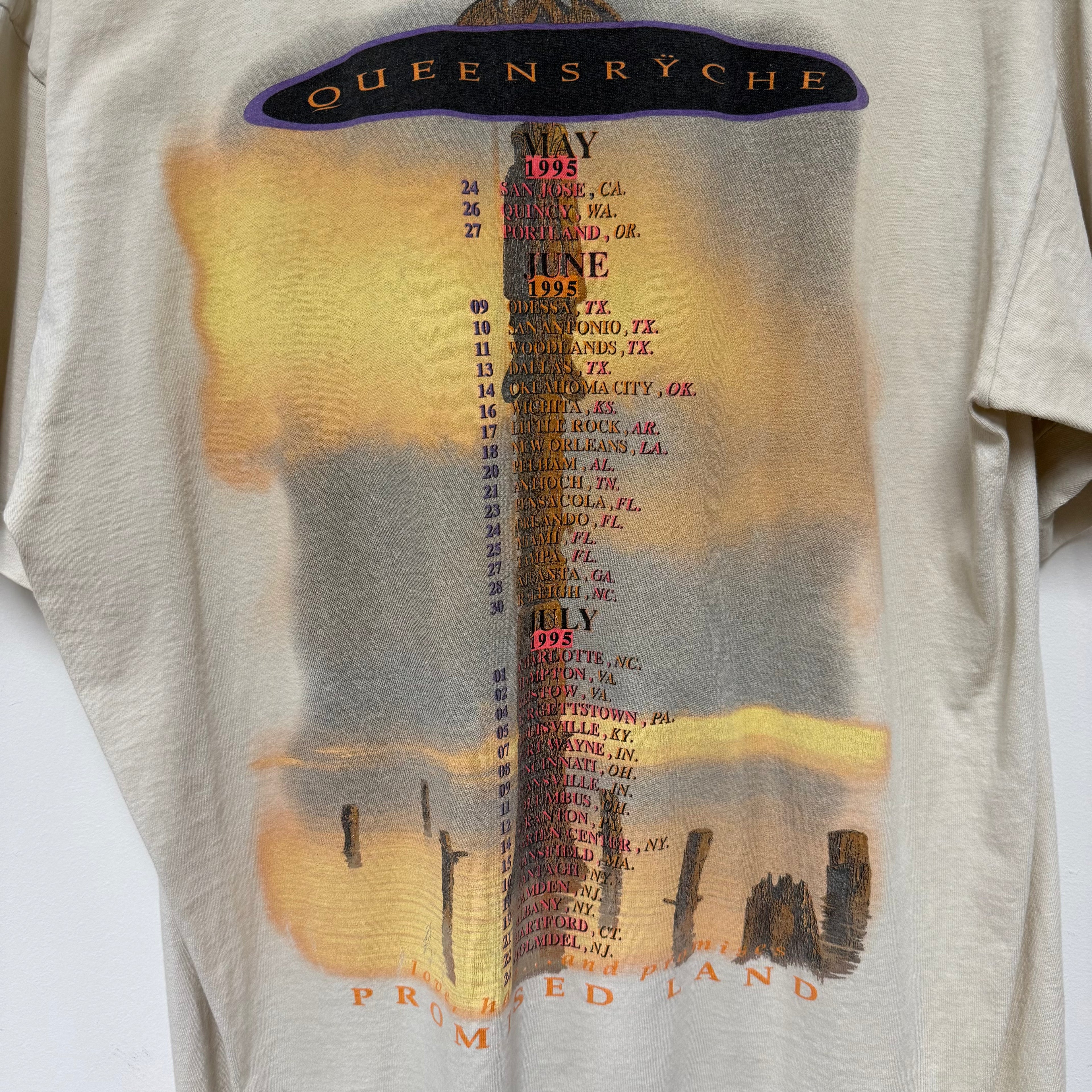 Vintage '95 Queensryche Tour T-Shirt: XL
