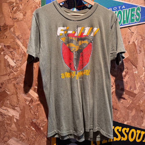 Vintage 1986 F-111 Fighter Jet Terrorist Terminator Military Single Stitch T-Shirt: L