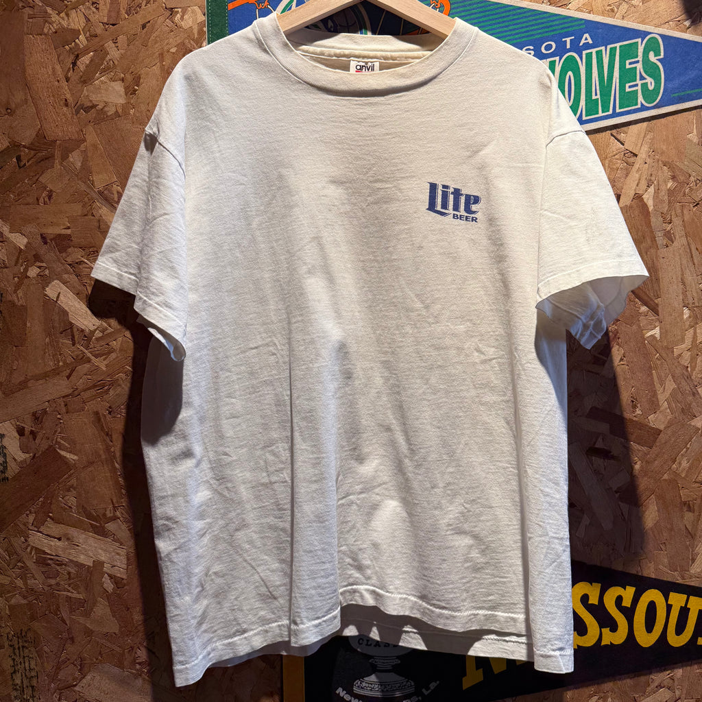 Vintage Miller Lite Beer Golf Graphic T-Shirt: XL