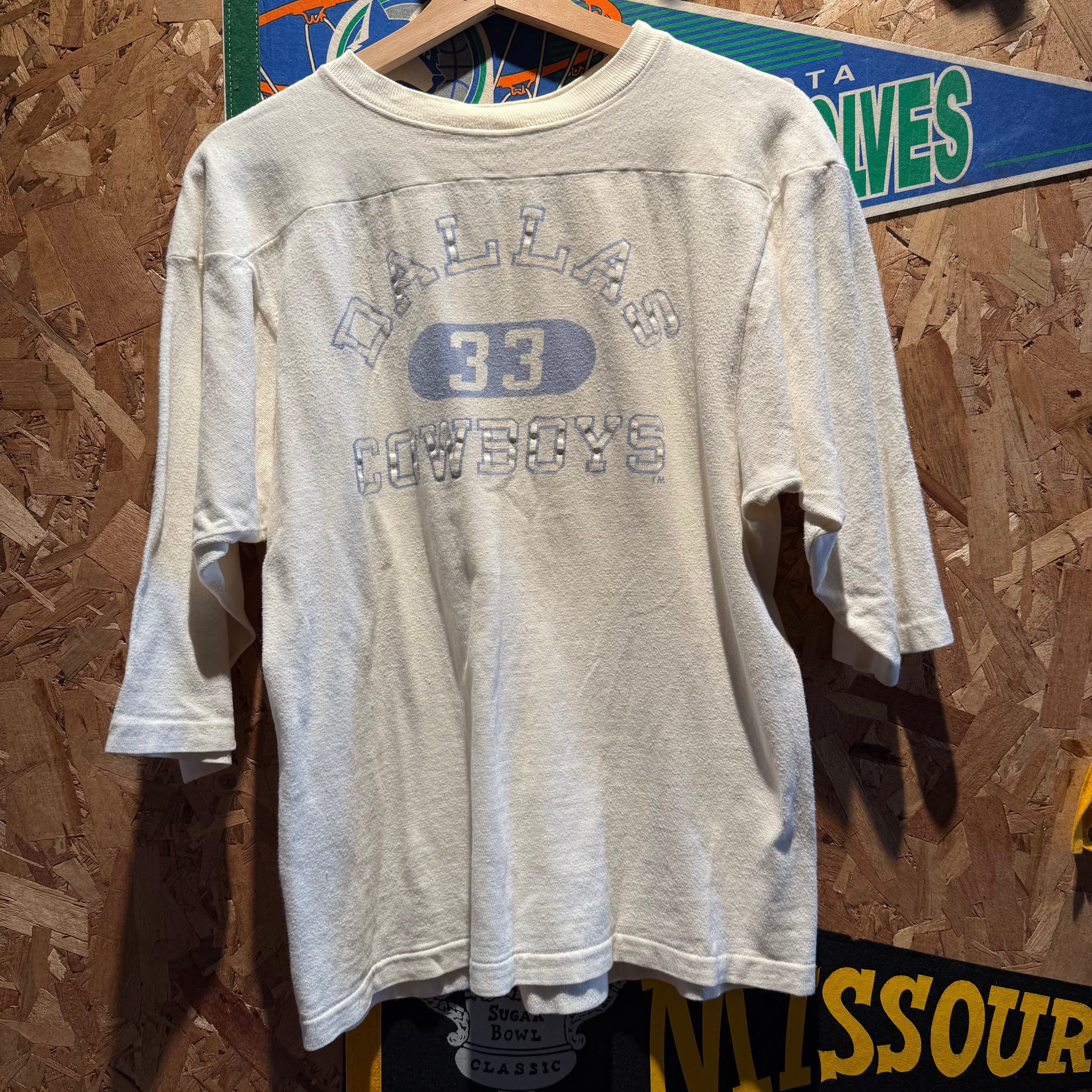 Vintage Dallas Cowboys Quarter-Sleeve T-Shirt: M