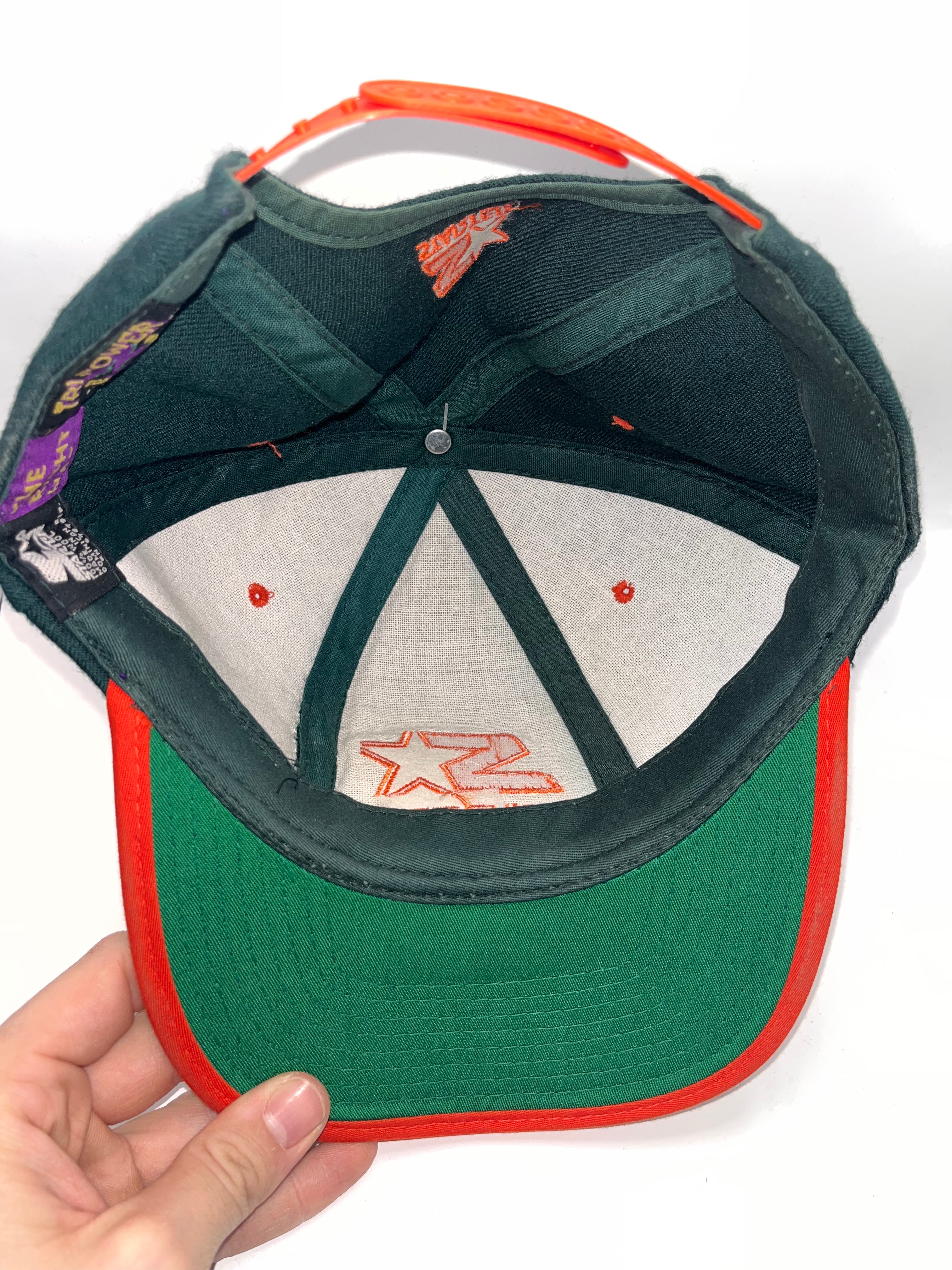 Vintage Starter Green Purple Orange Tri Power Wool 90's Logo Snapback Hat