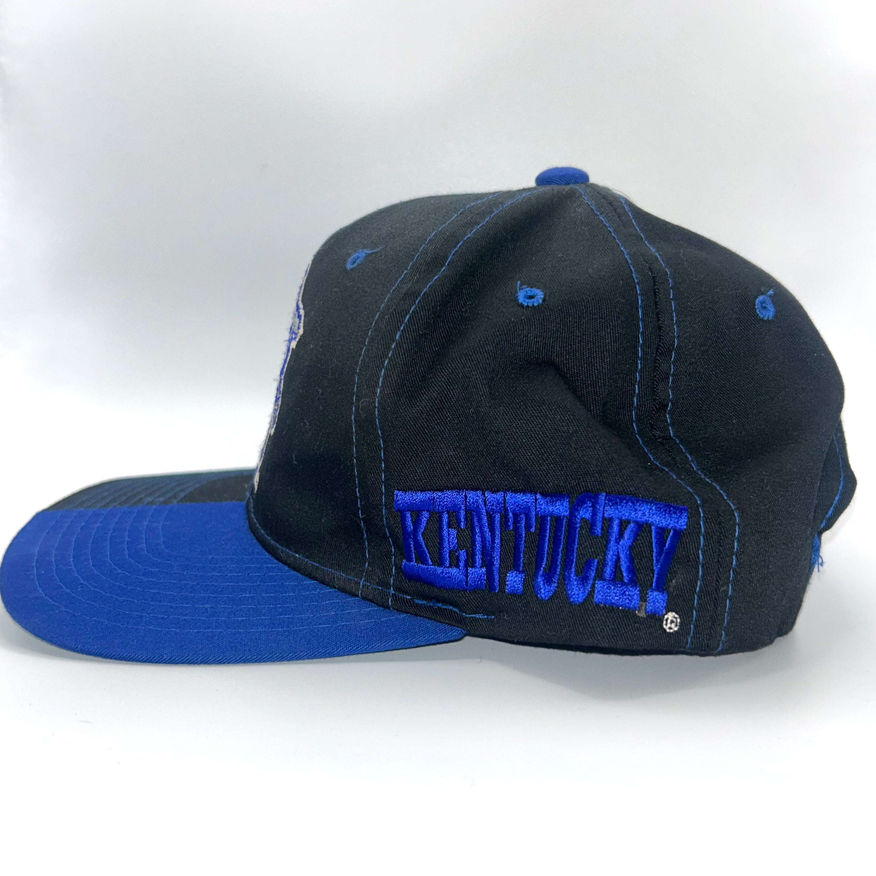 Vintage Starter University of Kentucky UK Wildcats Split Black/Blue Snapback Hat