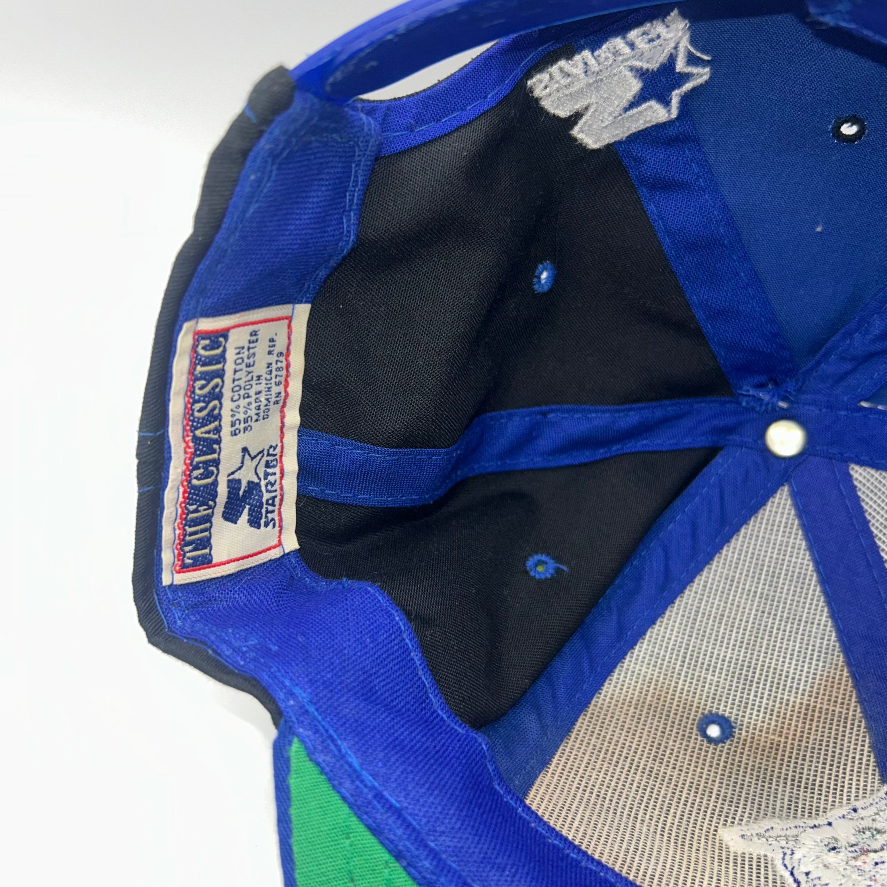 Vintage Starter University of Kentucky UK Wildcats Split Black/Blue Snapback Hat