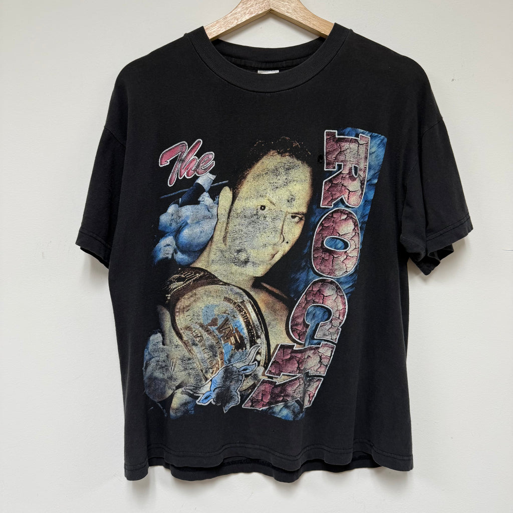Vintage 1990s WWE WWF The Rock T-Shirt: M