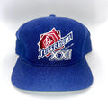 Vintage NFL Super Bowl XXI 1986 Sports Specialties Pro Blue Wool Snapback Hat