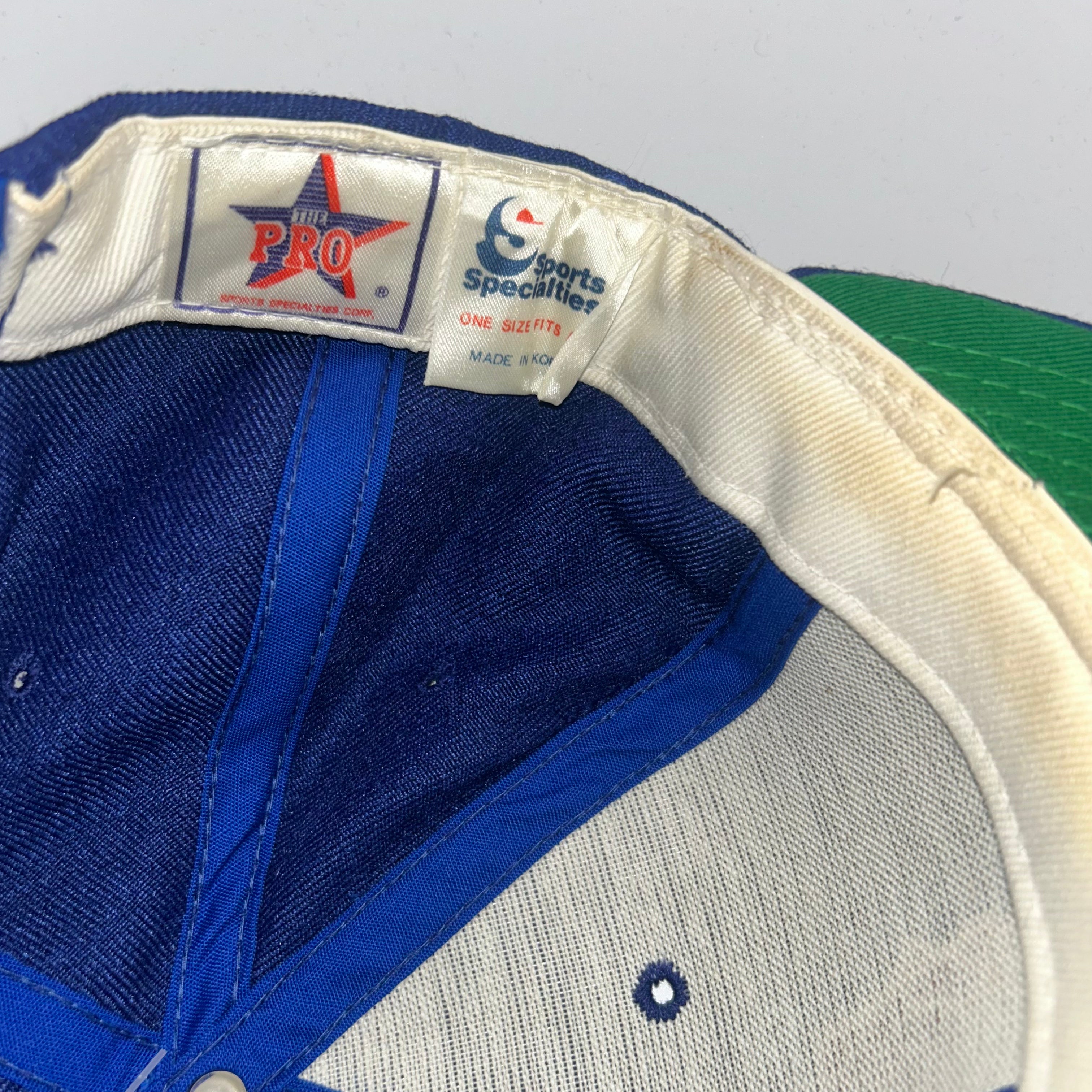Vintage NFL Super Bowl XXI 1986 Sports Specialties Pro Blue Wool Snapback Hat