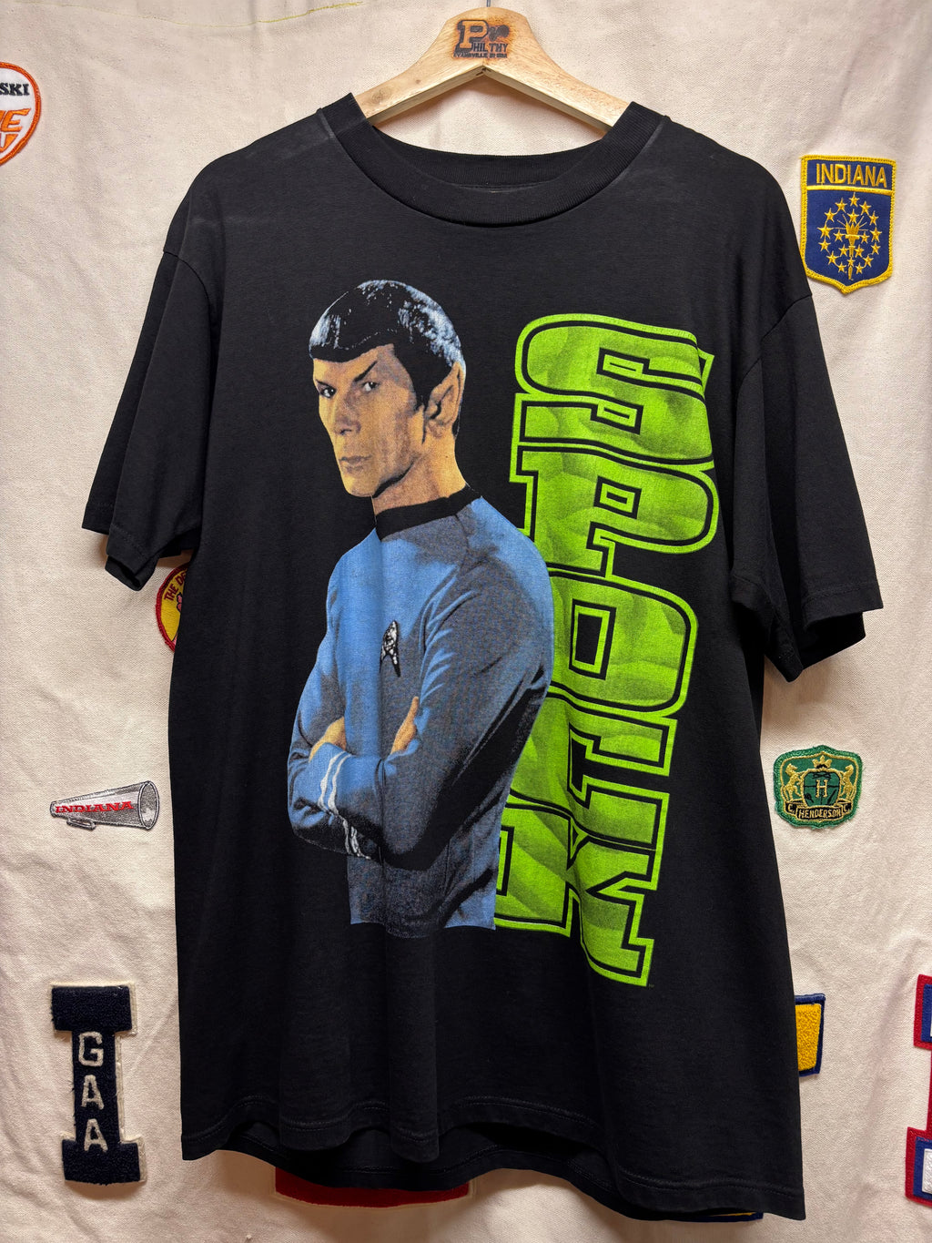 Vtg Star Trek Spock Solo Sci-Fi T-Shirt: L