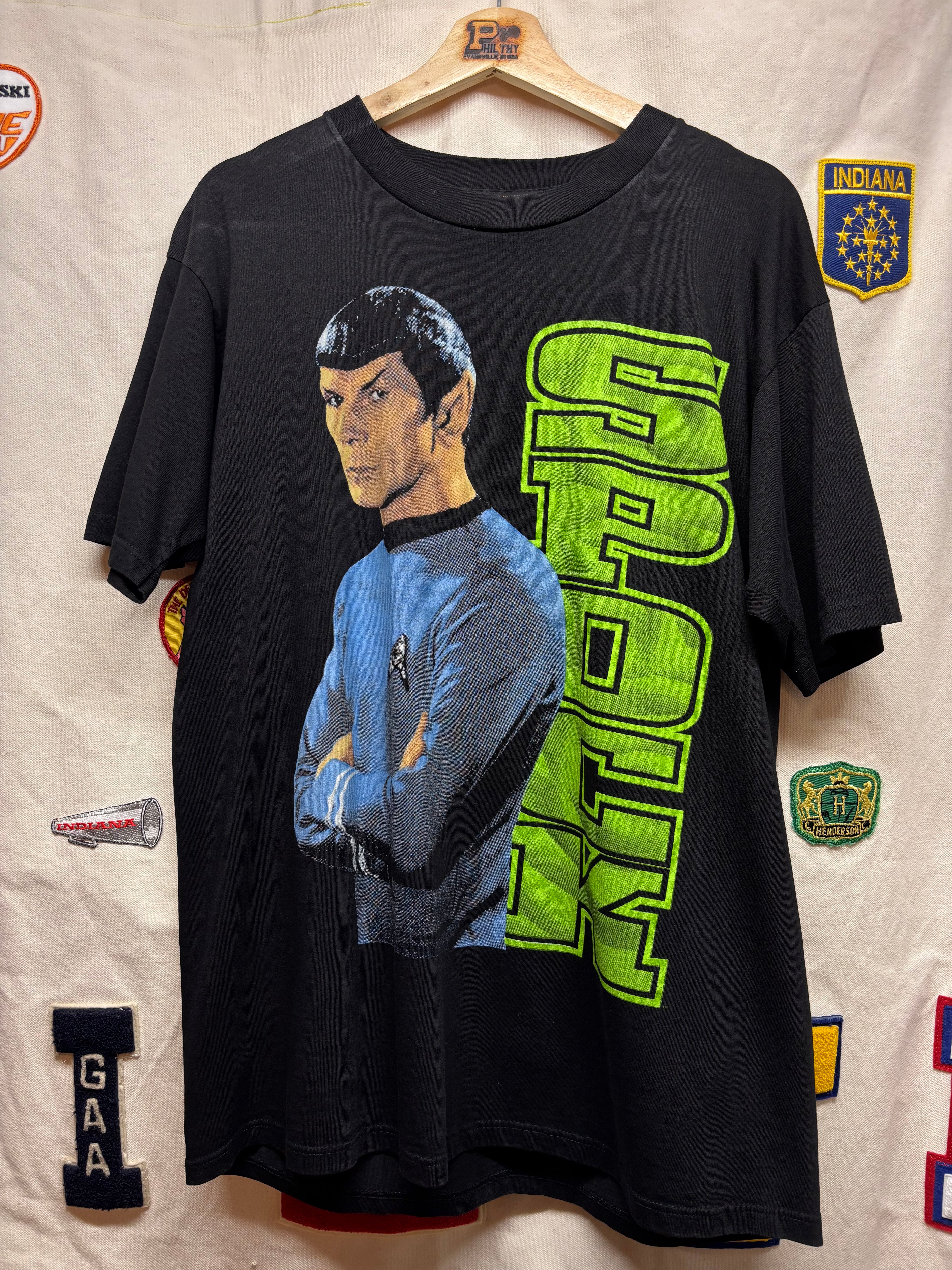 Vtg Star Trek Spock Solo Sci-Fi T-Shirt: L
