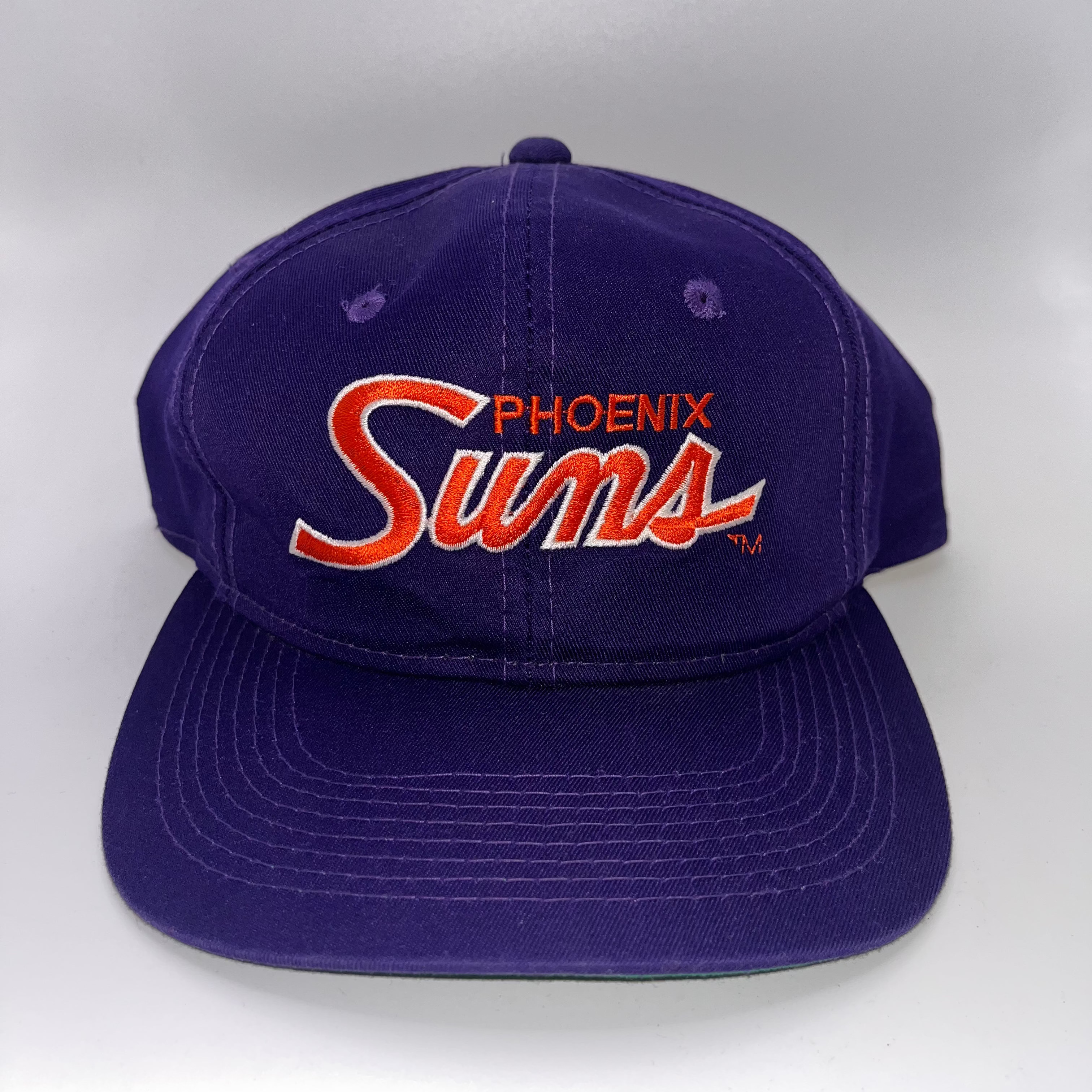 Vintage Phoenix Suns NBA Script Purple Twill Sports Specialties Snapback Hat