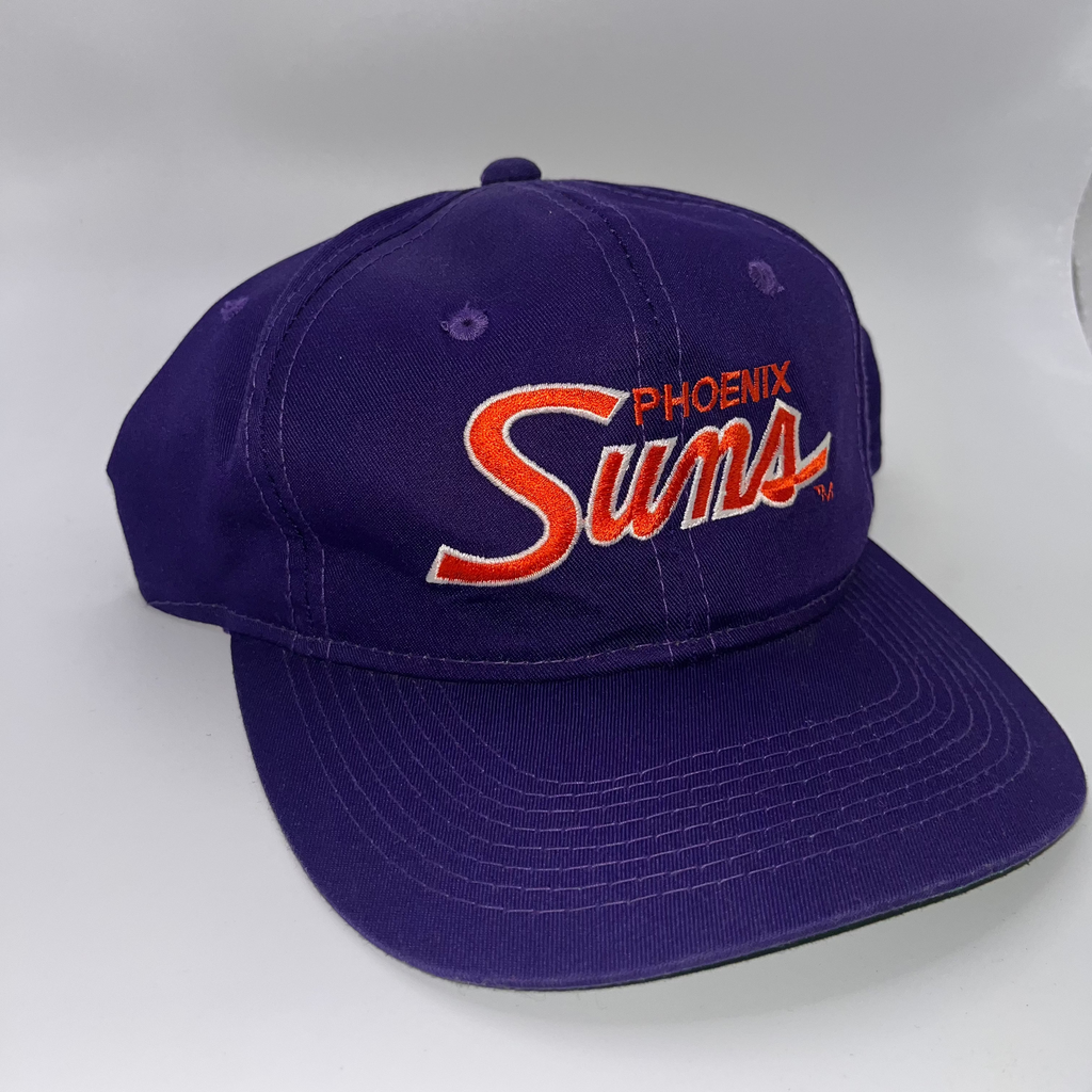 Vintage Phoenix Suns NBA Script Purple Twill Sports Specialties Snapback Hat