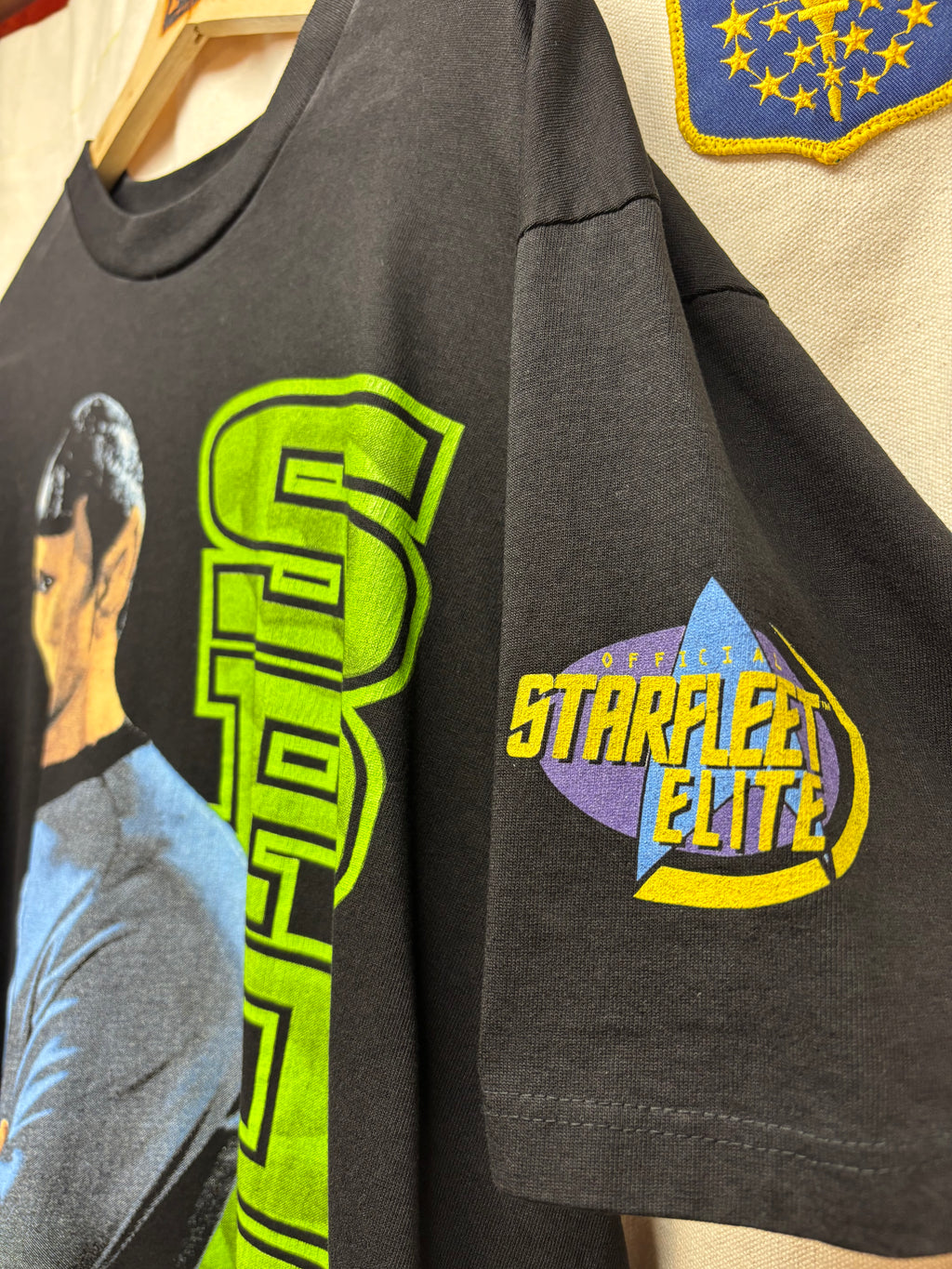 Vtg Star Trek Spock Solo Sci-Fi T-Shirt: L