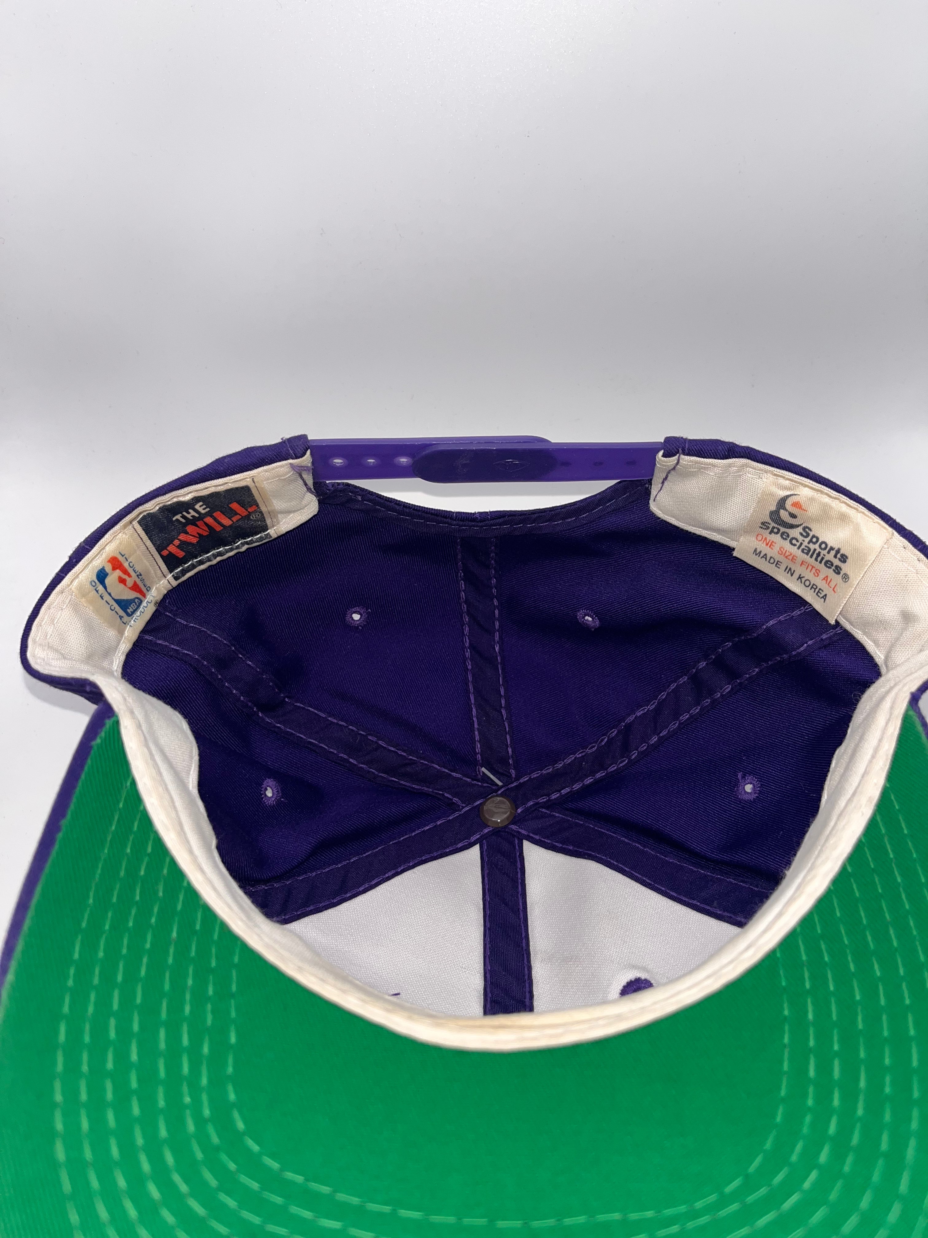 Vintage Phoenix Suns NBA Script Purple Twill Sports Specialties Snapback Hat