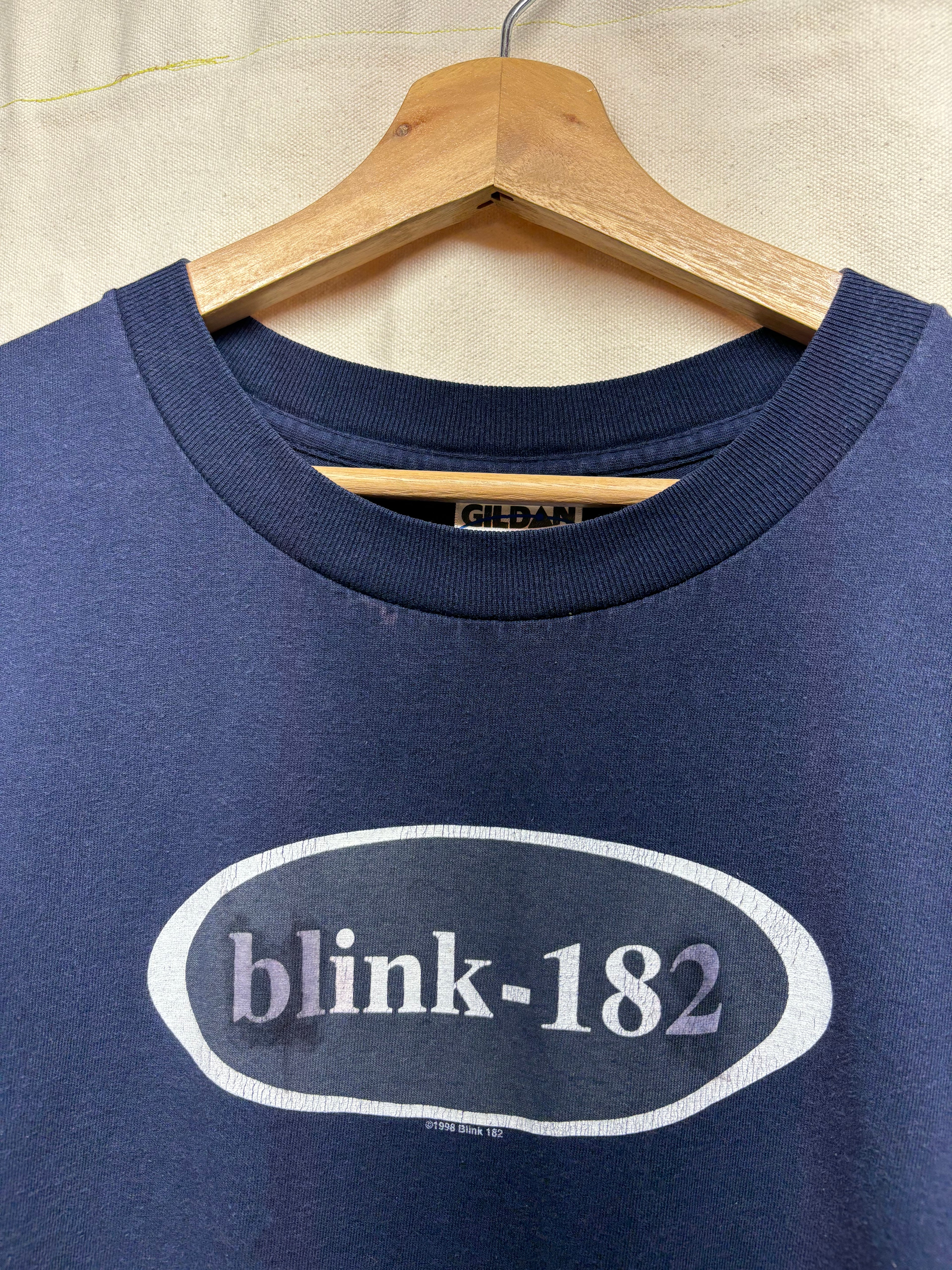 Vtg Blink-182 Logo T-Shirt: XL