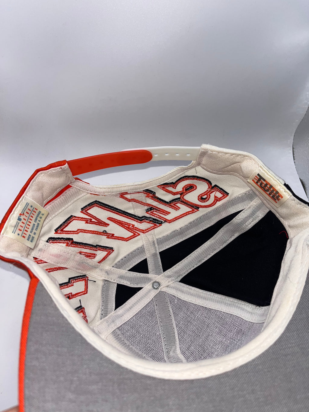 Vintage San Francisco Giants SF MLB All Over Swirl Drew Pearson Embroidery Snapback Hat