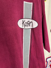Load image into Gallery viewer, Vintage Korn Band Logo Maroon Murina T-Shirt: XL

